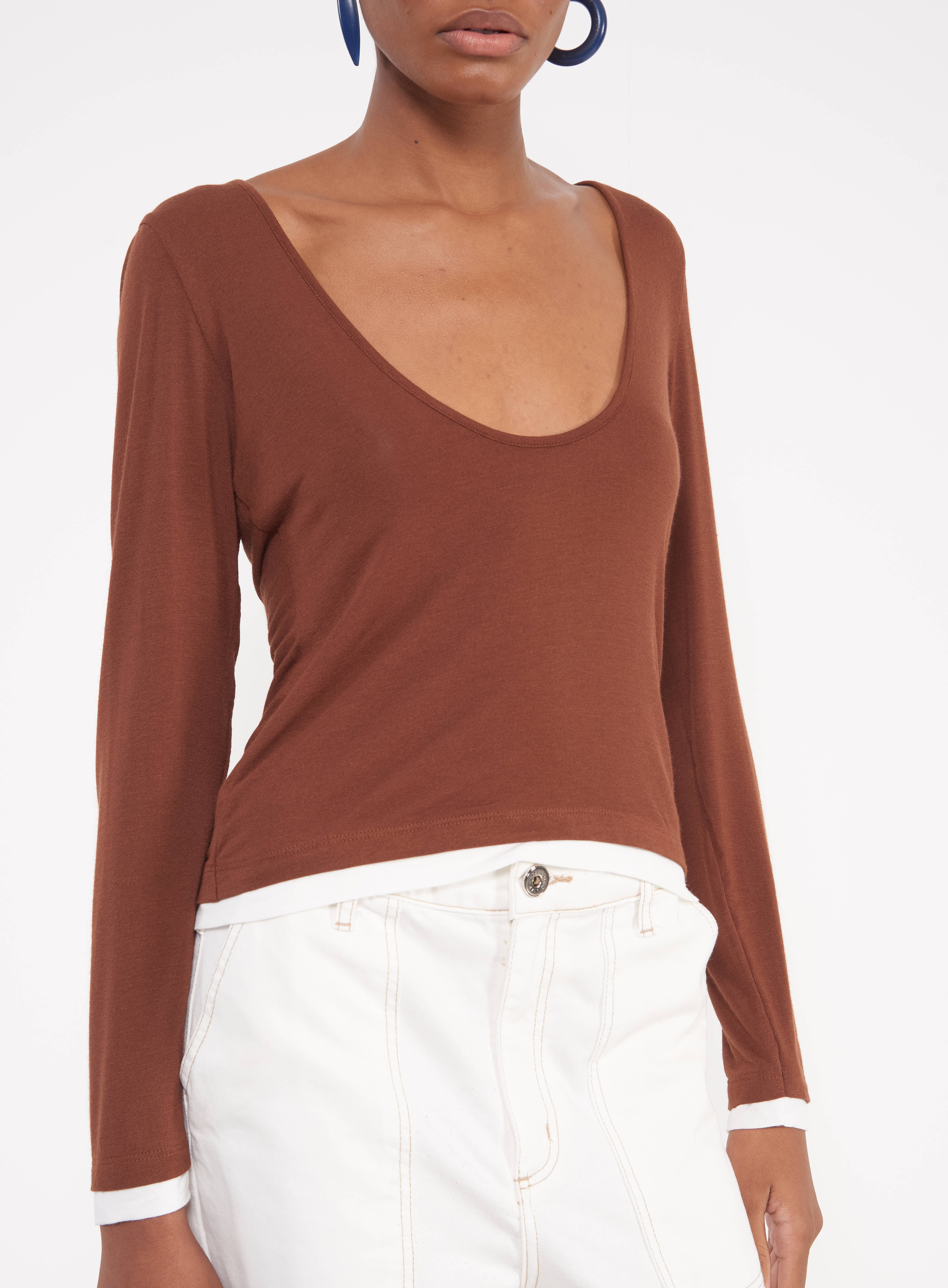 BLUSA COLCCI M MARROM TIRAMISU