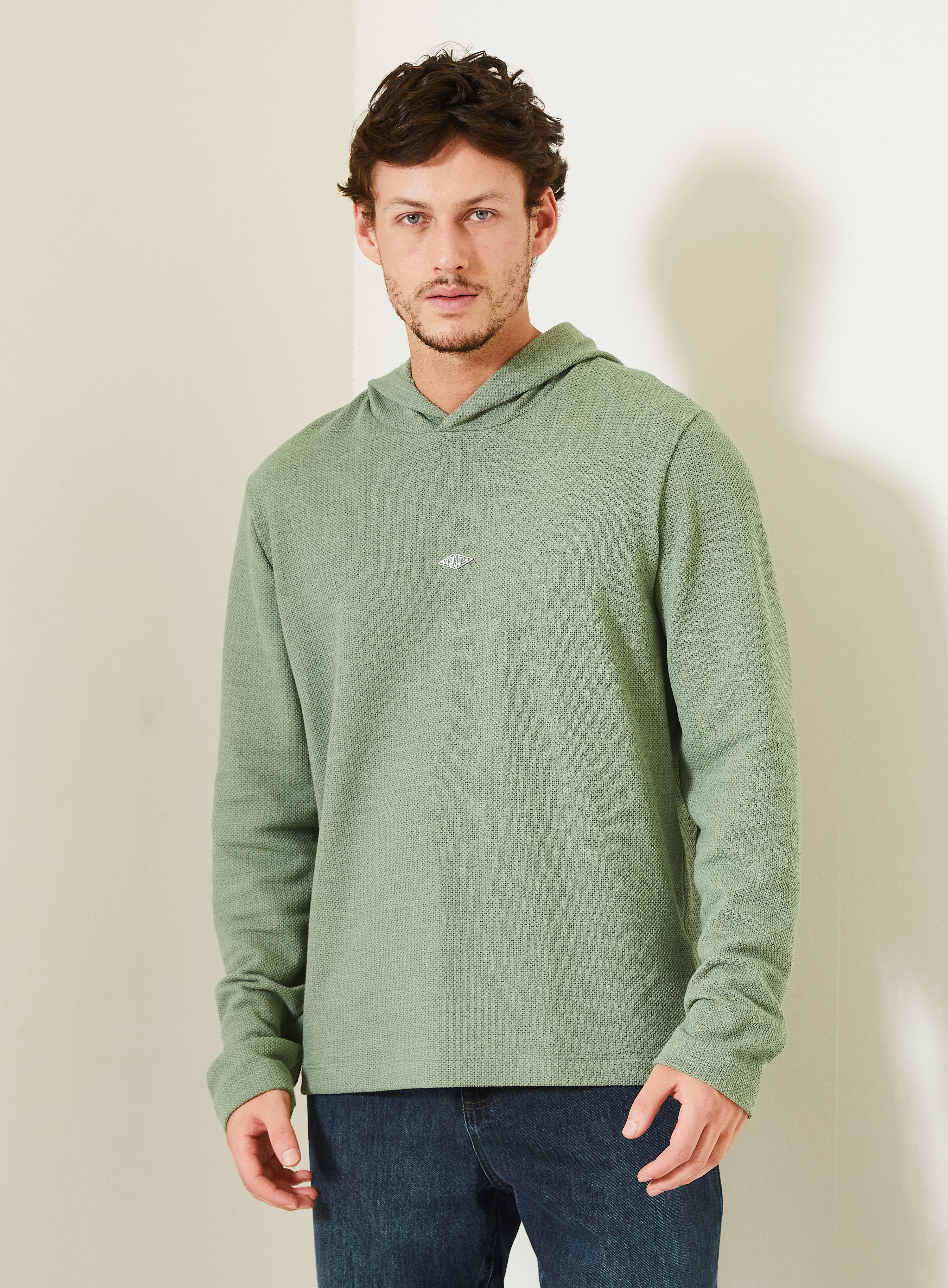BLUSÃO COM CAPUZ M VERDE BIO