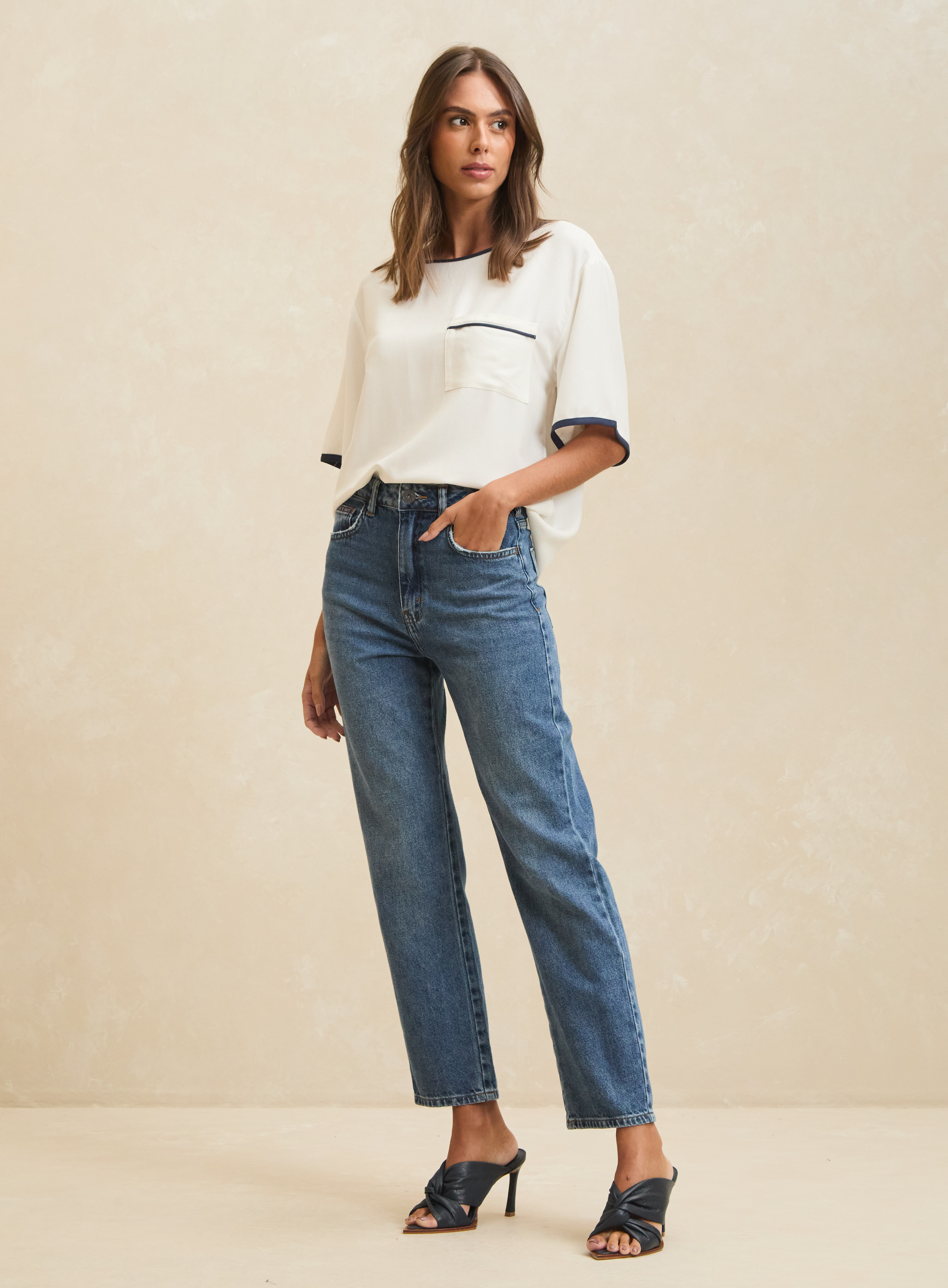 CALÇA JEANS NADIA 36 INDIGO