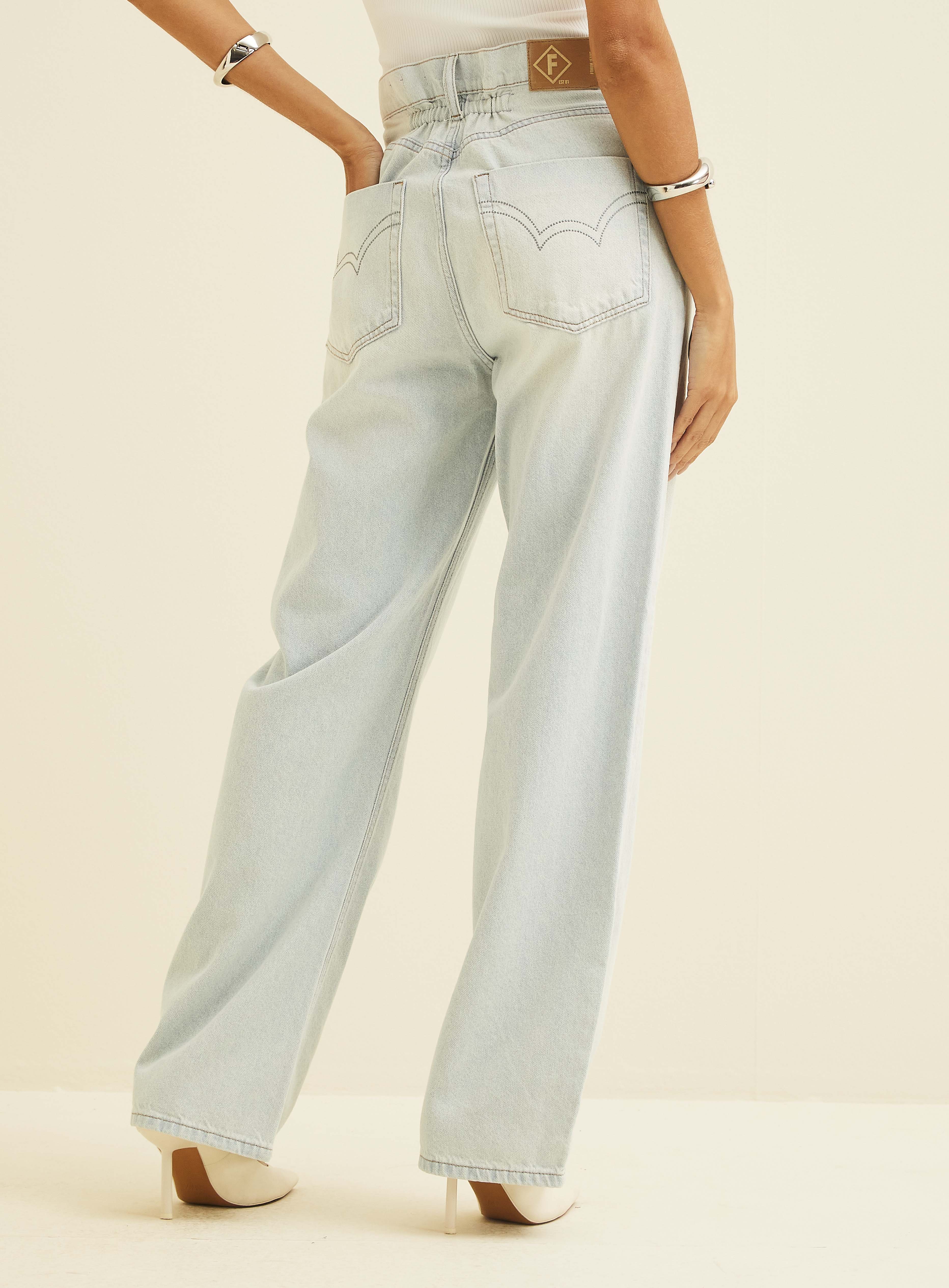 CALÇA JEANS LOW CURVE 42 INDIGO