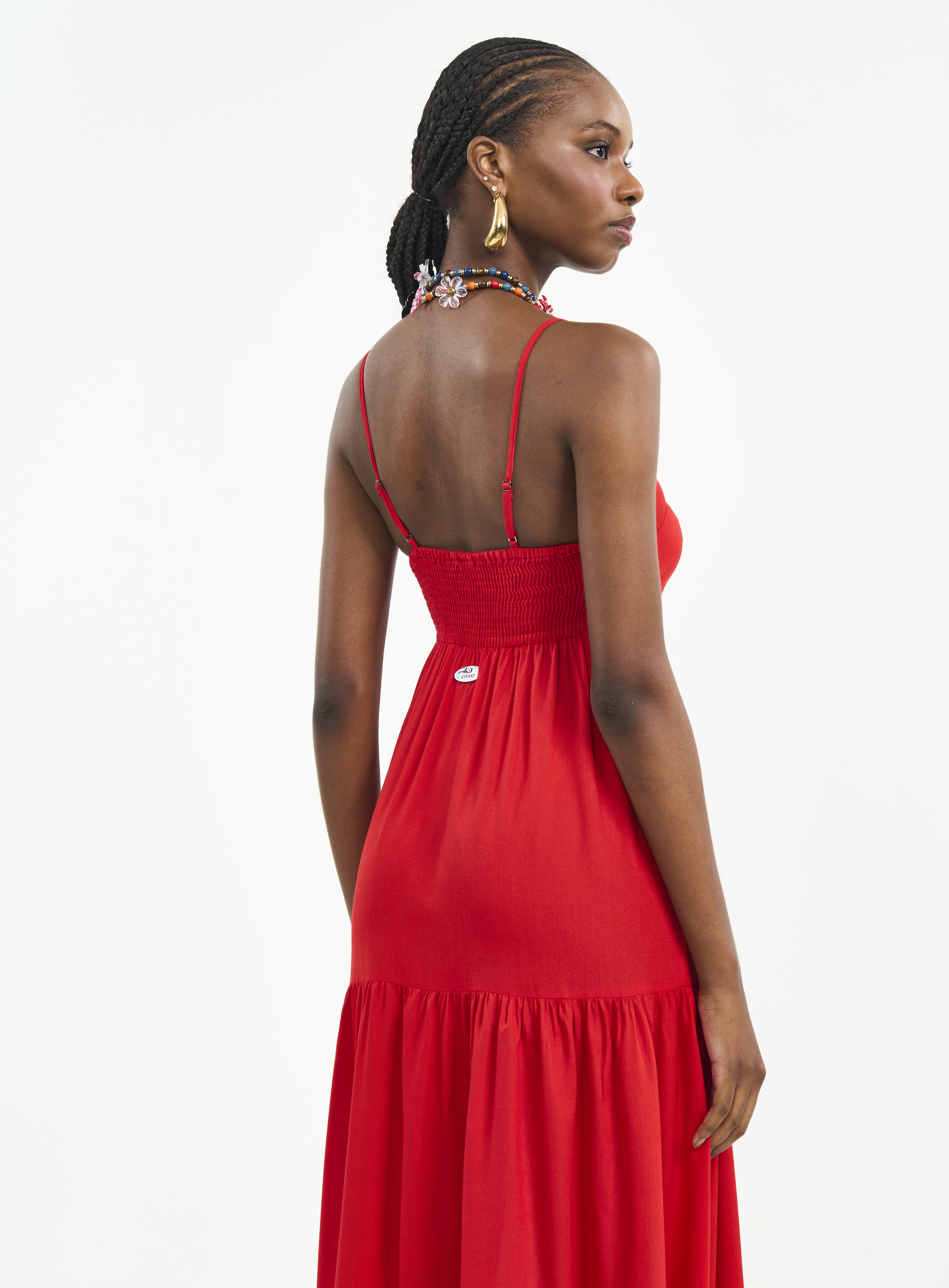 VESTIDO COLCCI P VERMELHO SPARKLY