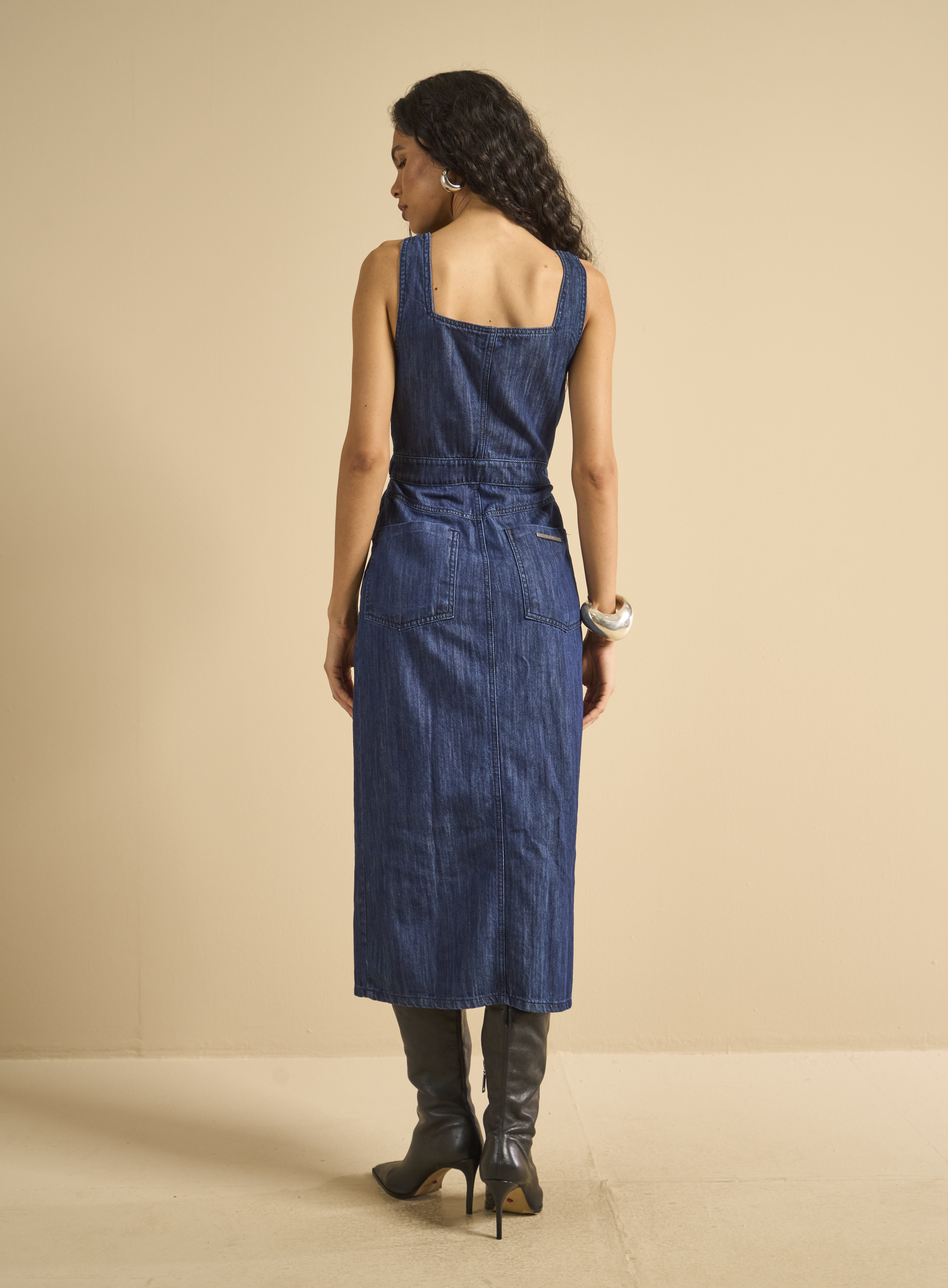 VESTIDO JEANS P IND.PRETO