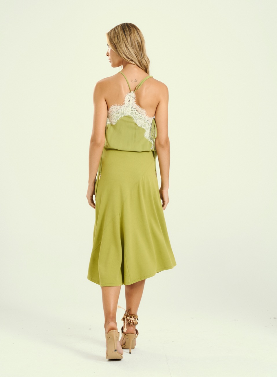 BLUSA OPEN GG VERDE LEMON GRA