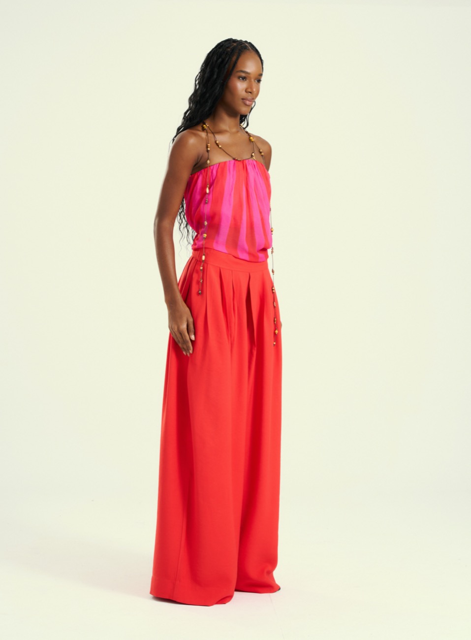 CALÇA OPEN GG VERMELHO LUXURY