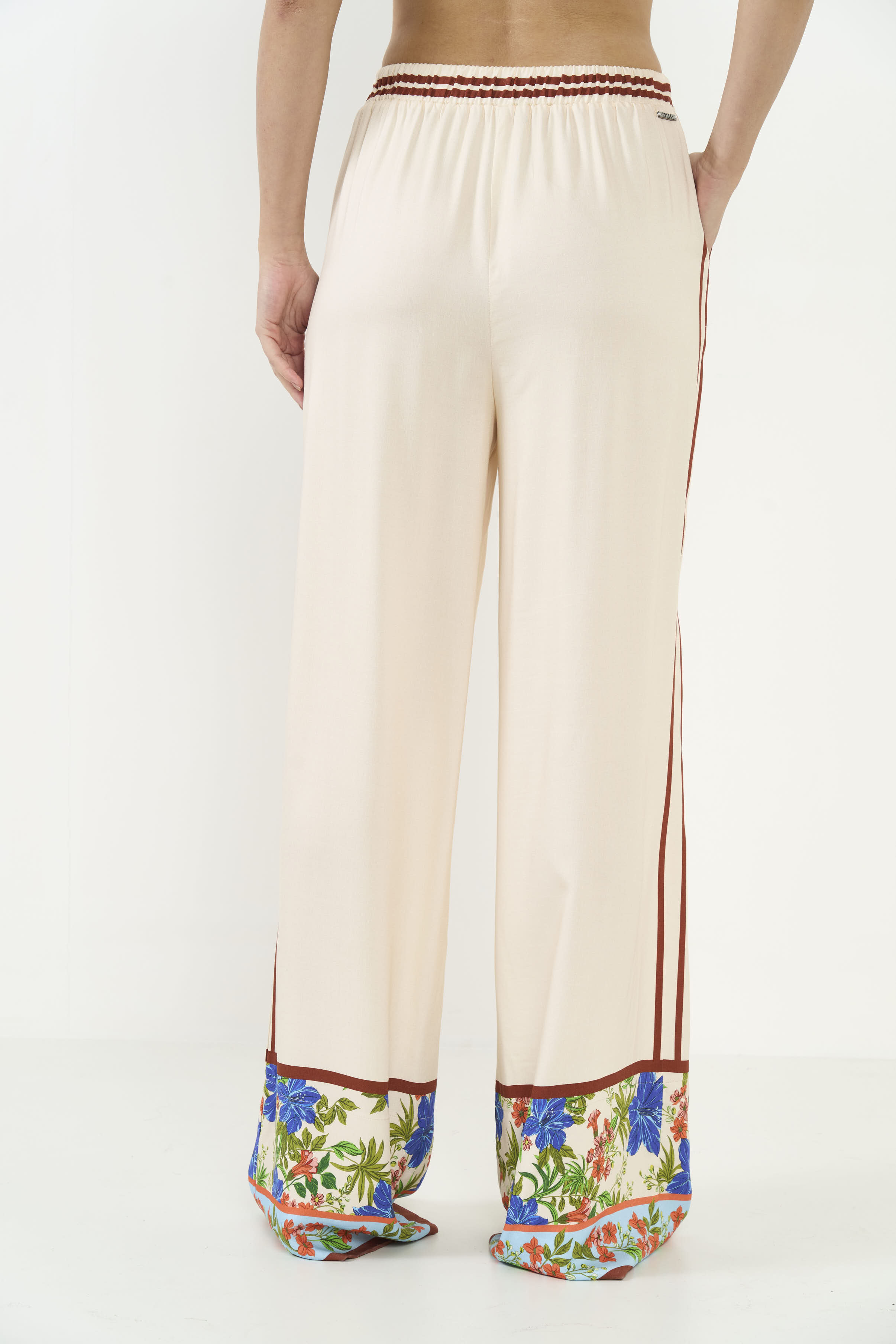 CALÇA ESTAMPADA PP JARDIM LAZUL.II