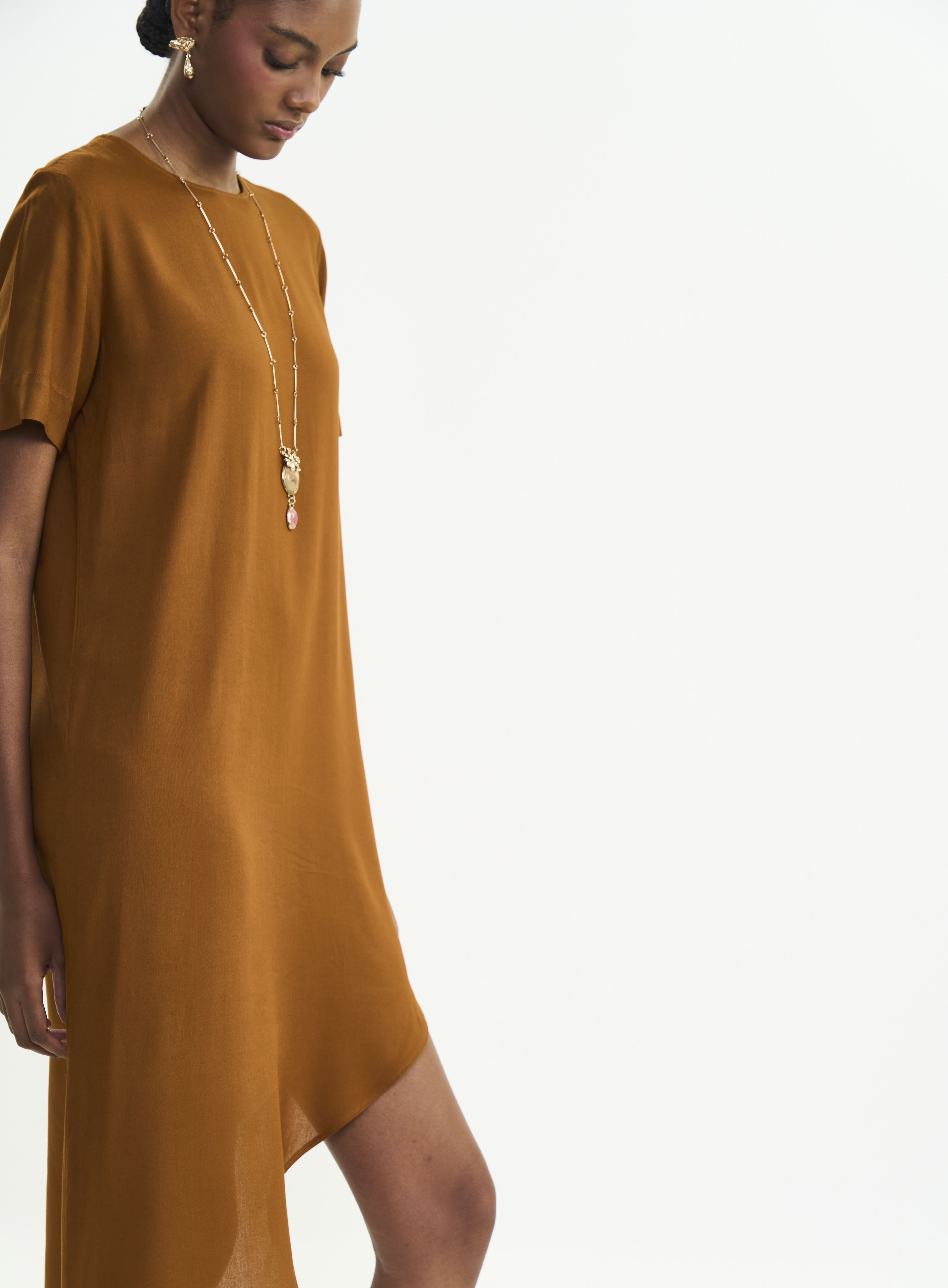 VESTIDO COLCCI M MARROM DROME