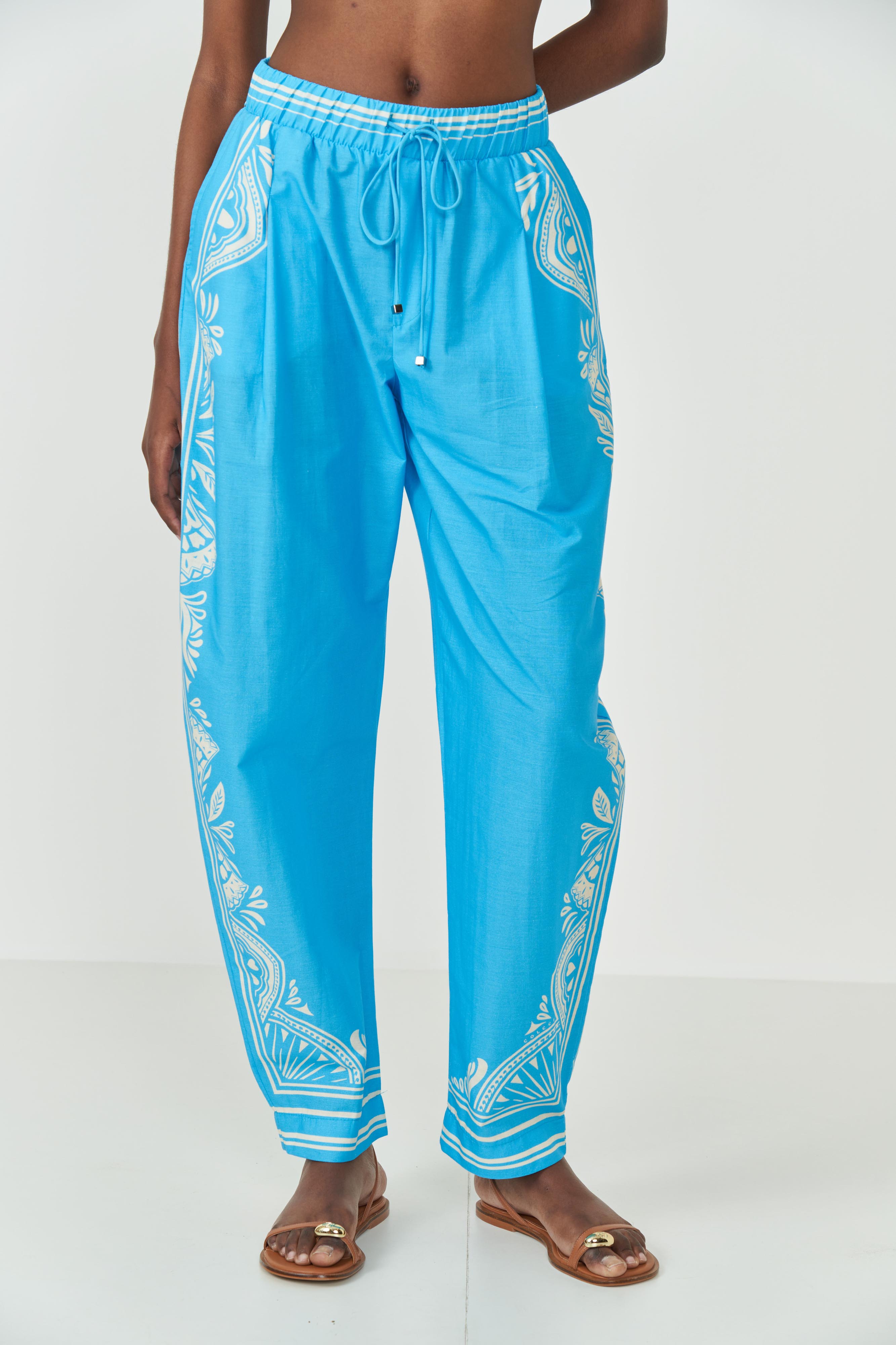 CALÇA ESTAMPADA PP LENÇO BOLD II