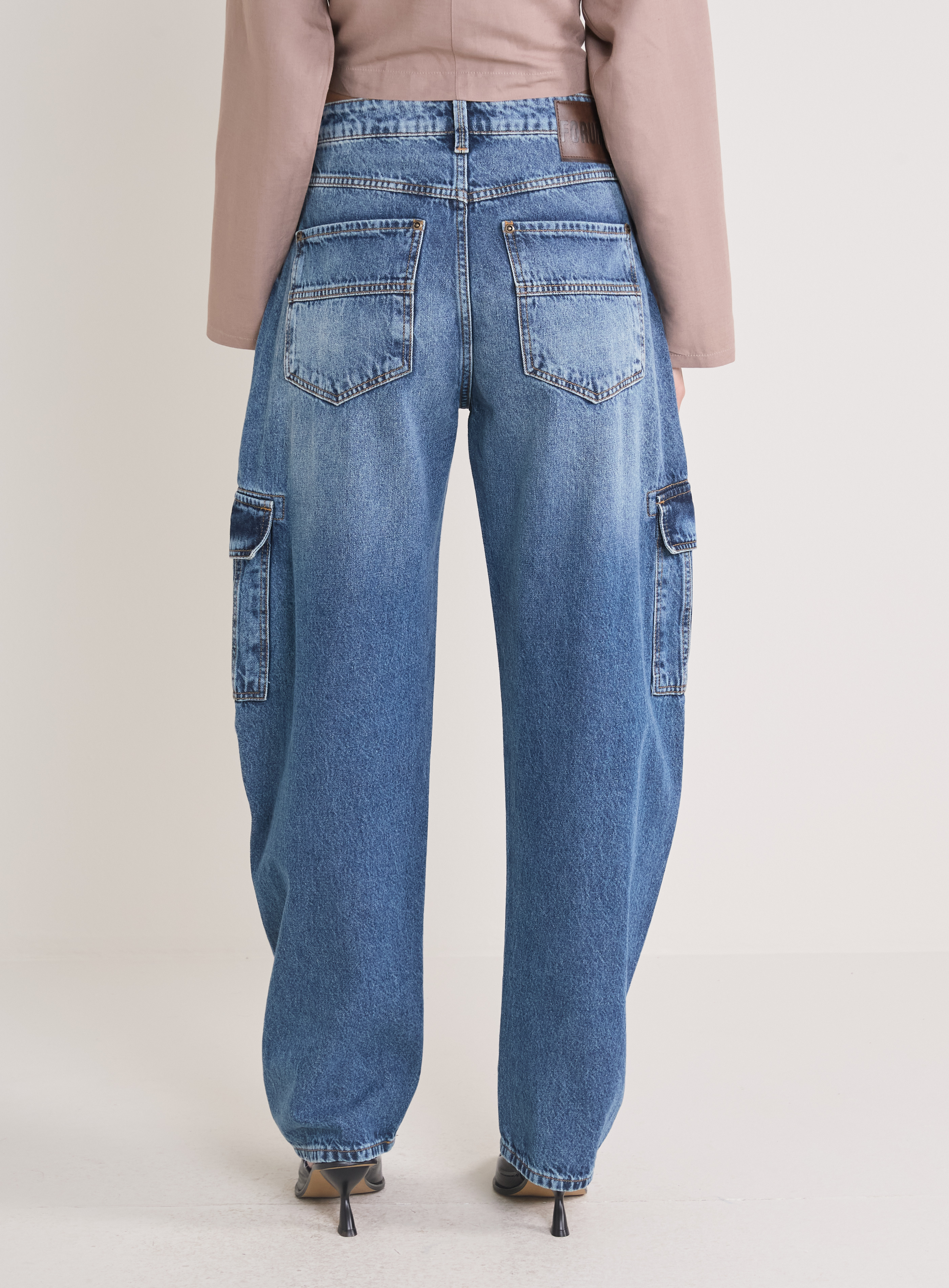 CALÇA JEANS BARREL 38 INDIGO