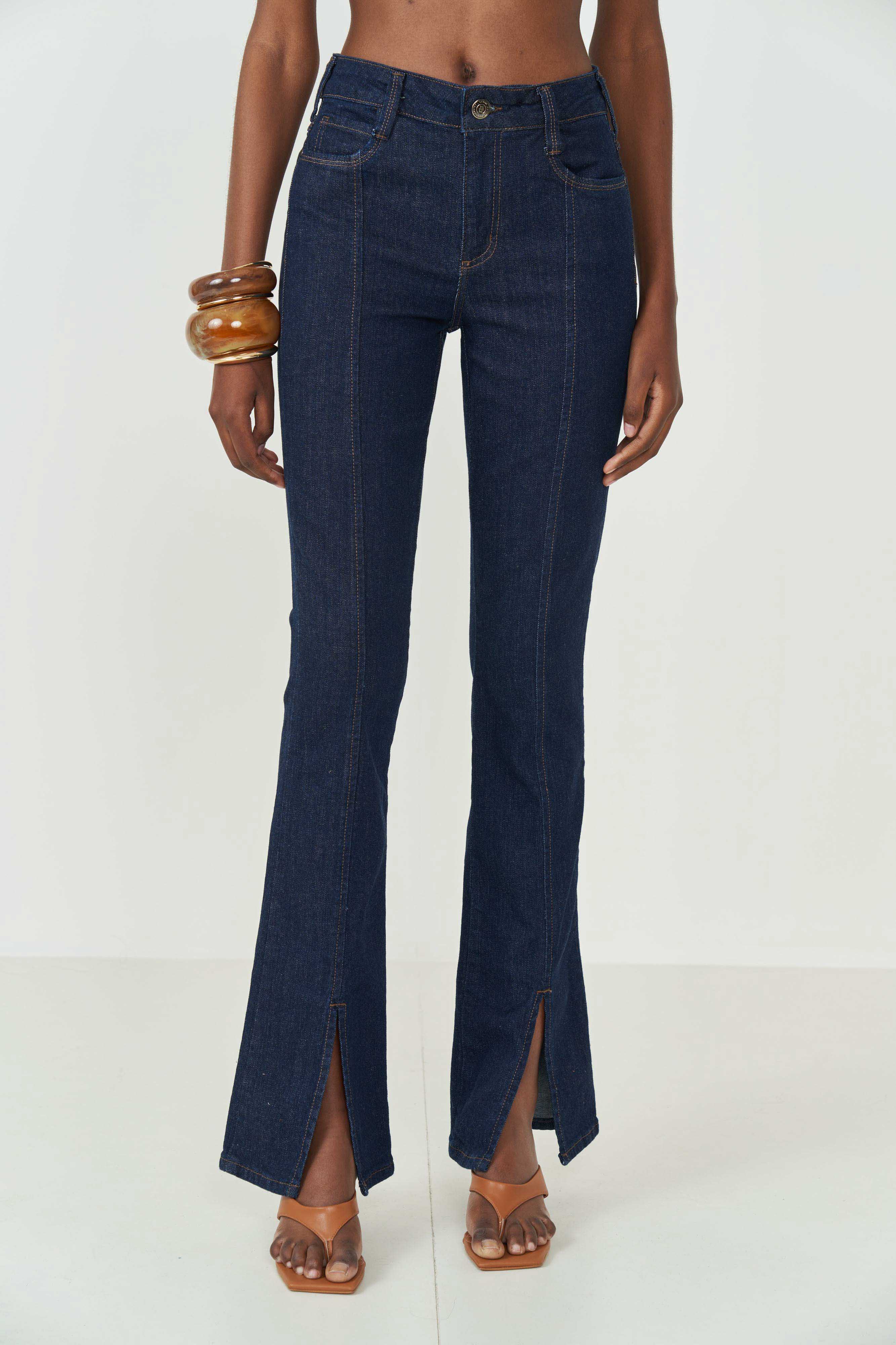 CALÇA JEANS BIA RETA 34 INDIGO