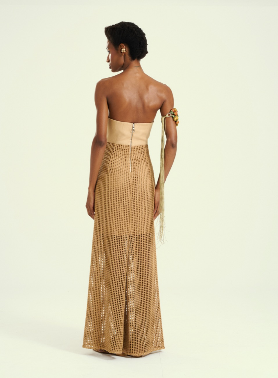 VESTIDO DETALHE LINHO G BEGE ANDIROBA