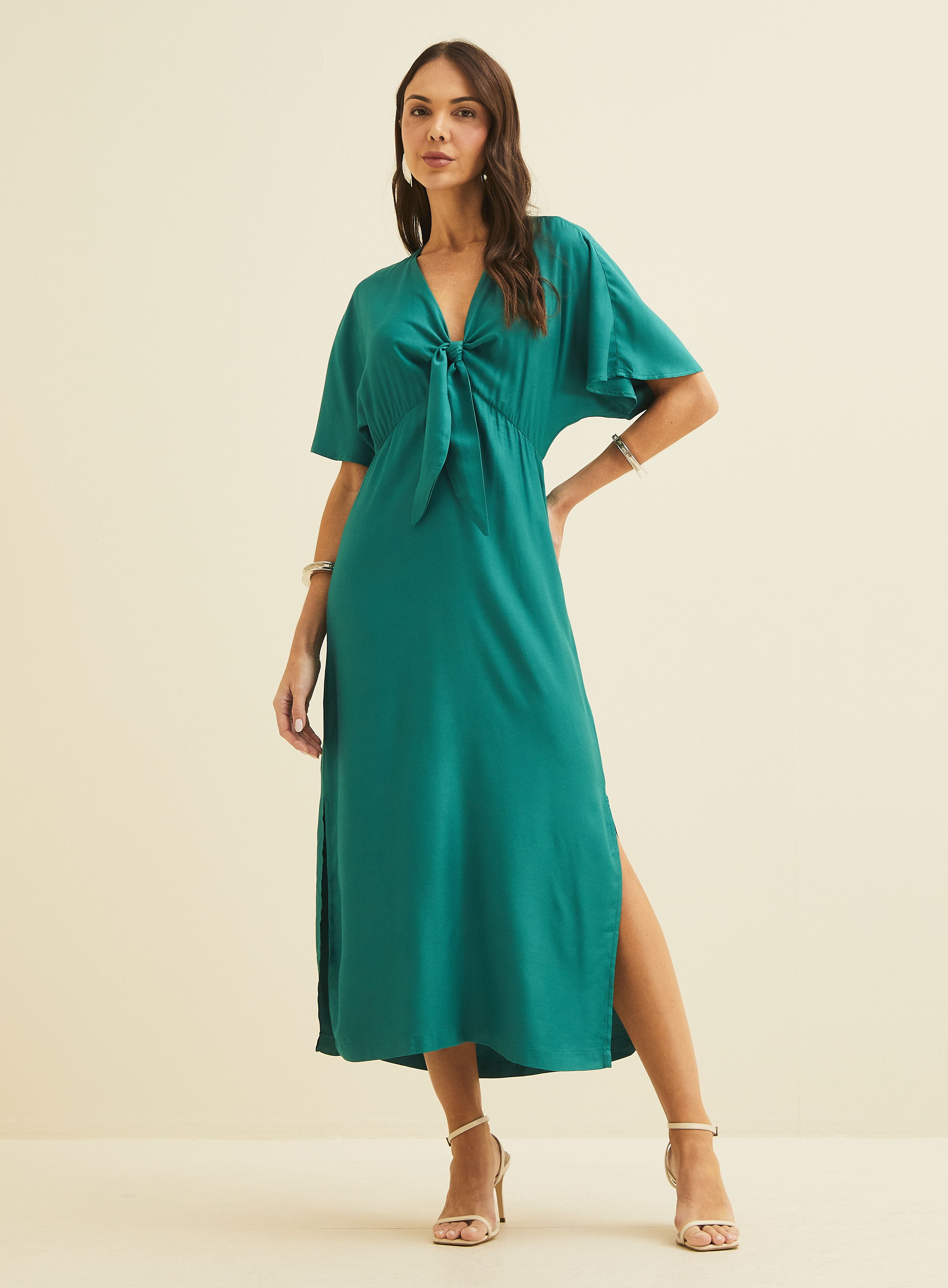 VESTIDO FORUM G BEGE AFFOGATO