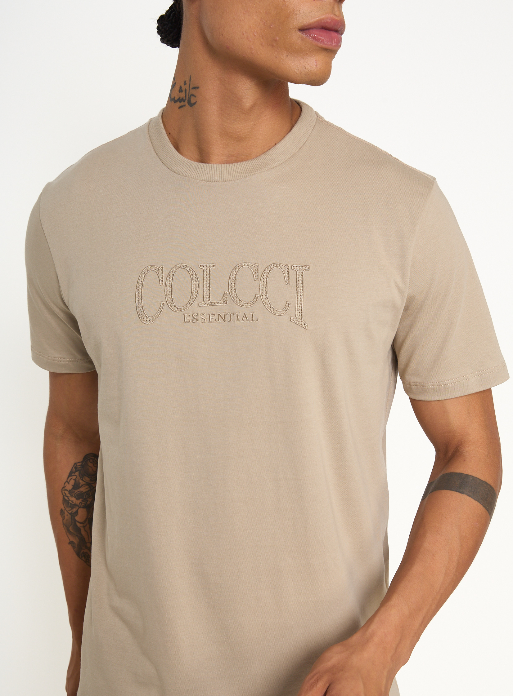 CAMISETA COLCCI G BEGE BISQUET