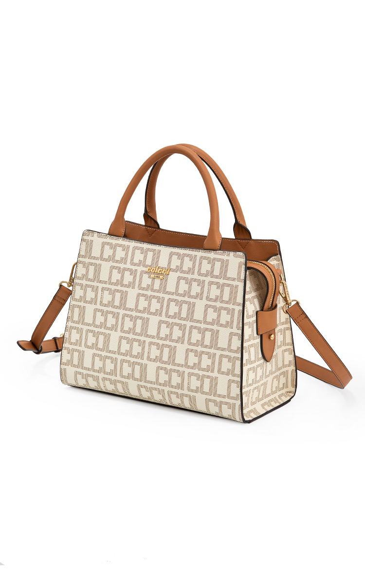BOLSA COLCCI FEM TOTE MONOGRAMA U CAFE