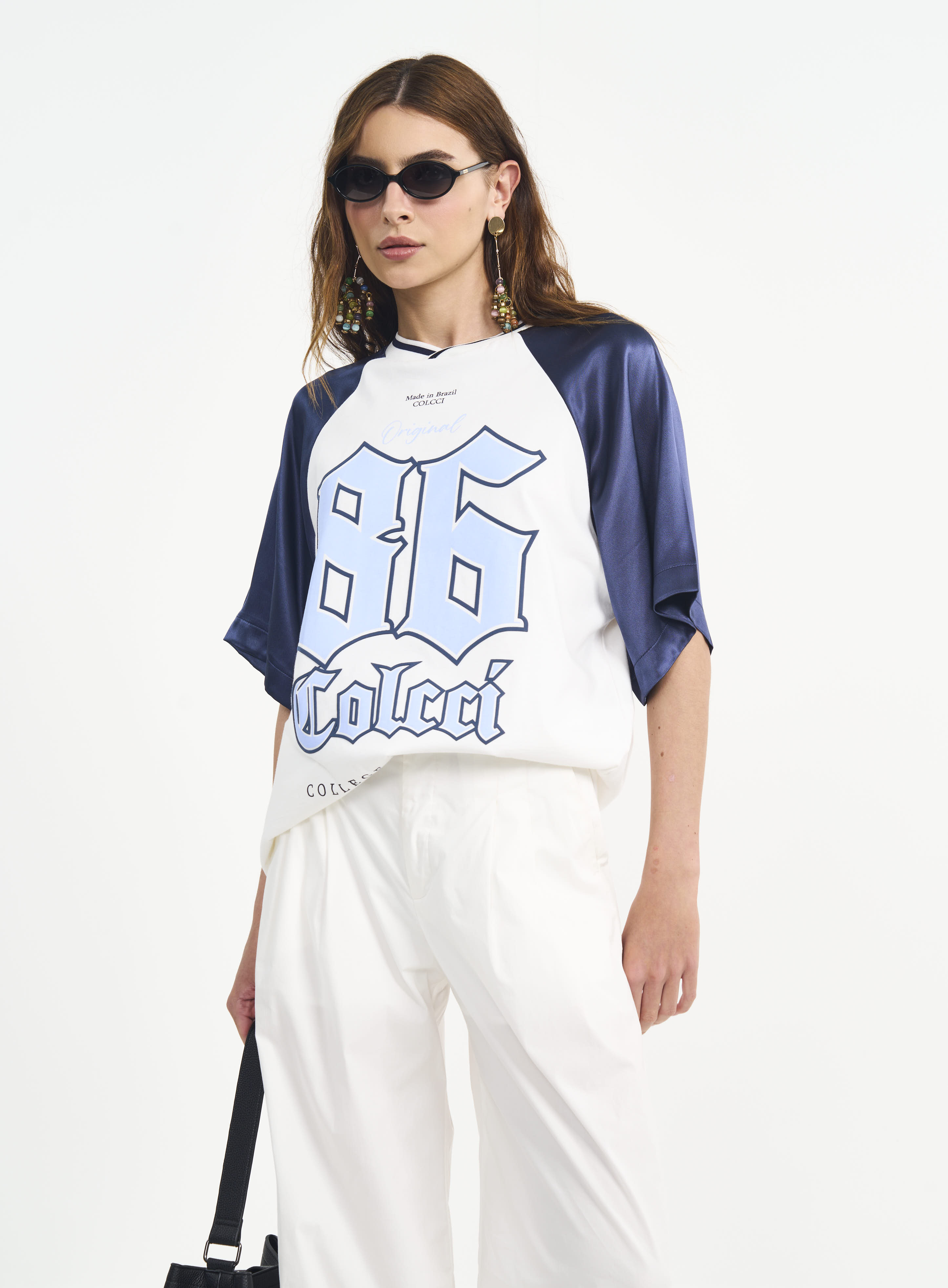 CAMISETA COLCCI G OFF/AZUL