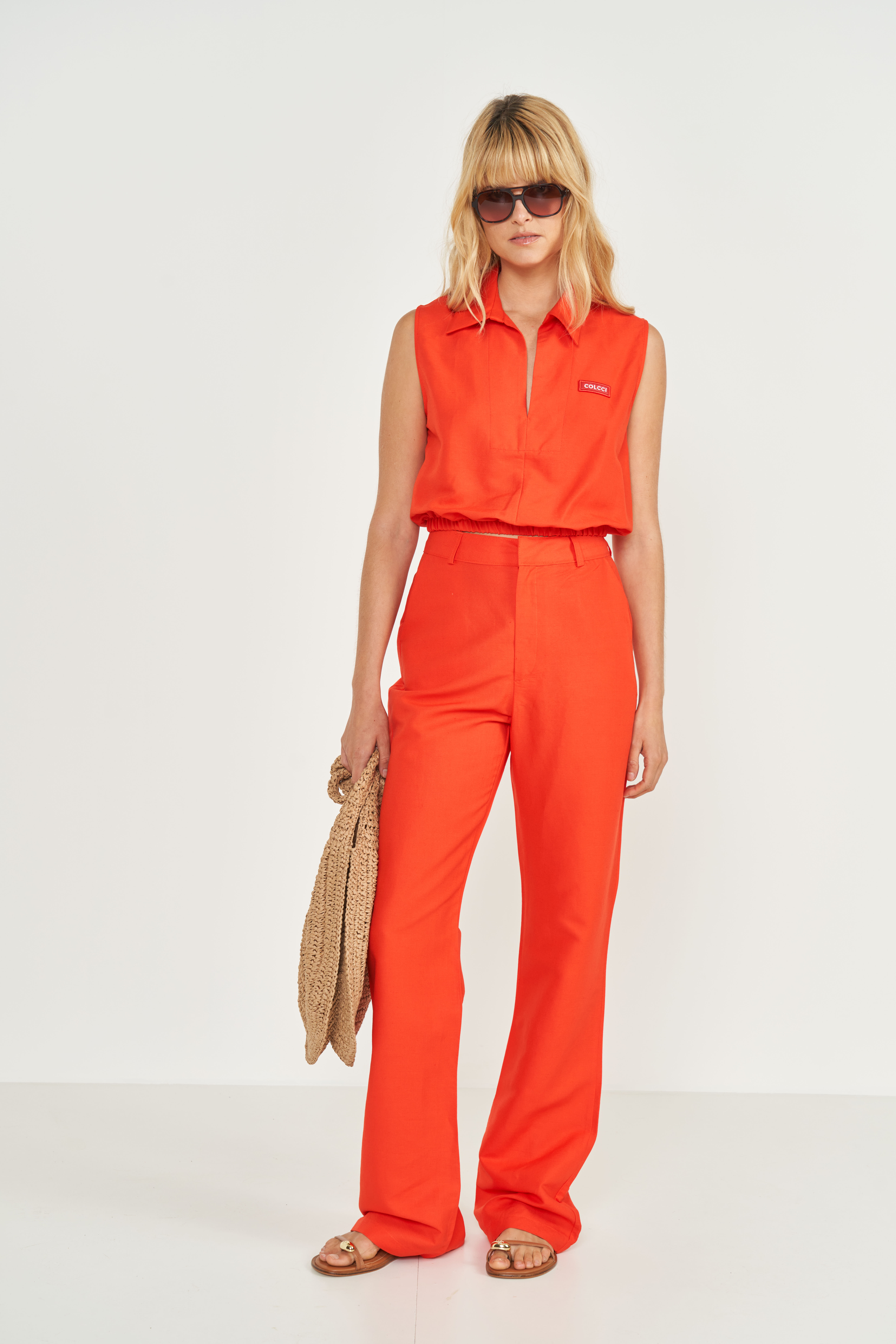 BLUSA LINHO M VERMELHO NIVES