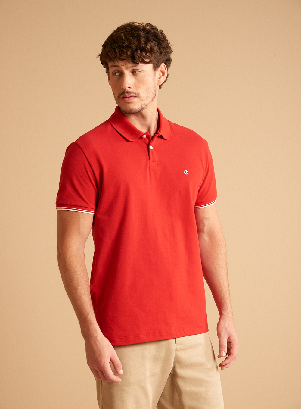 POLO FORUM M VERMELHO SPARKL
