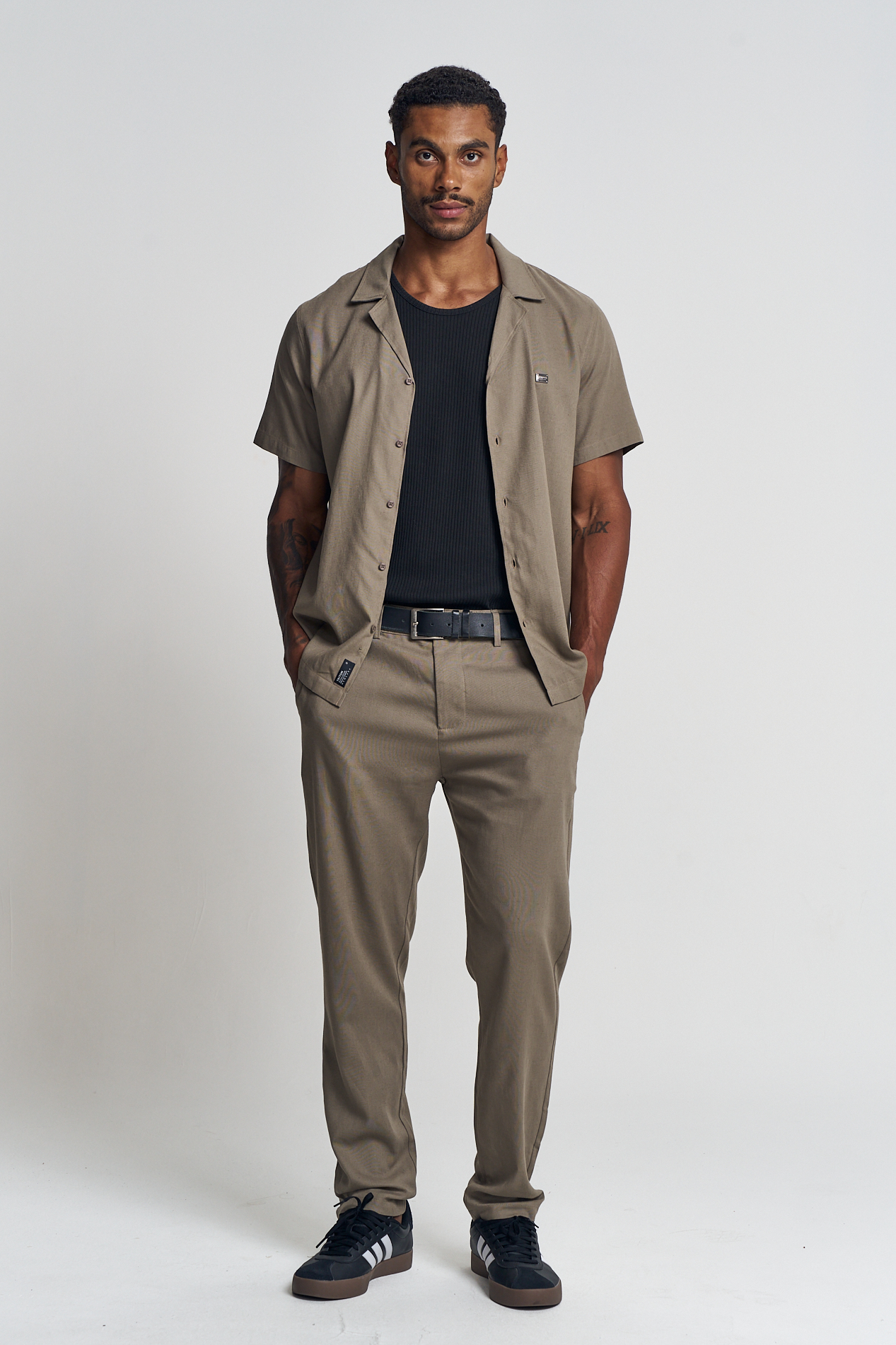 CAMISA LINHO REGULAR M BEGE TERRE