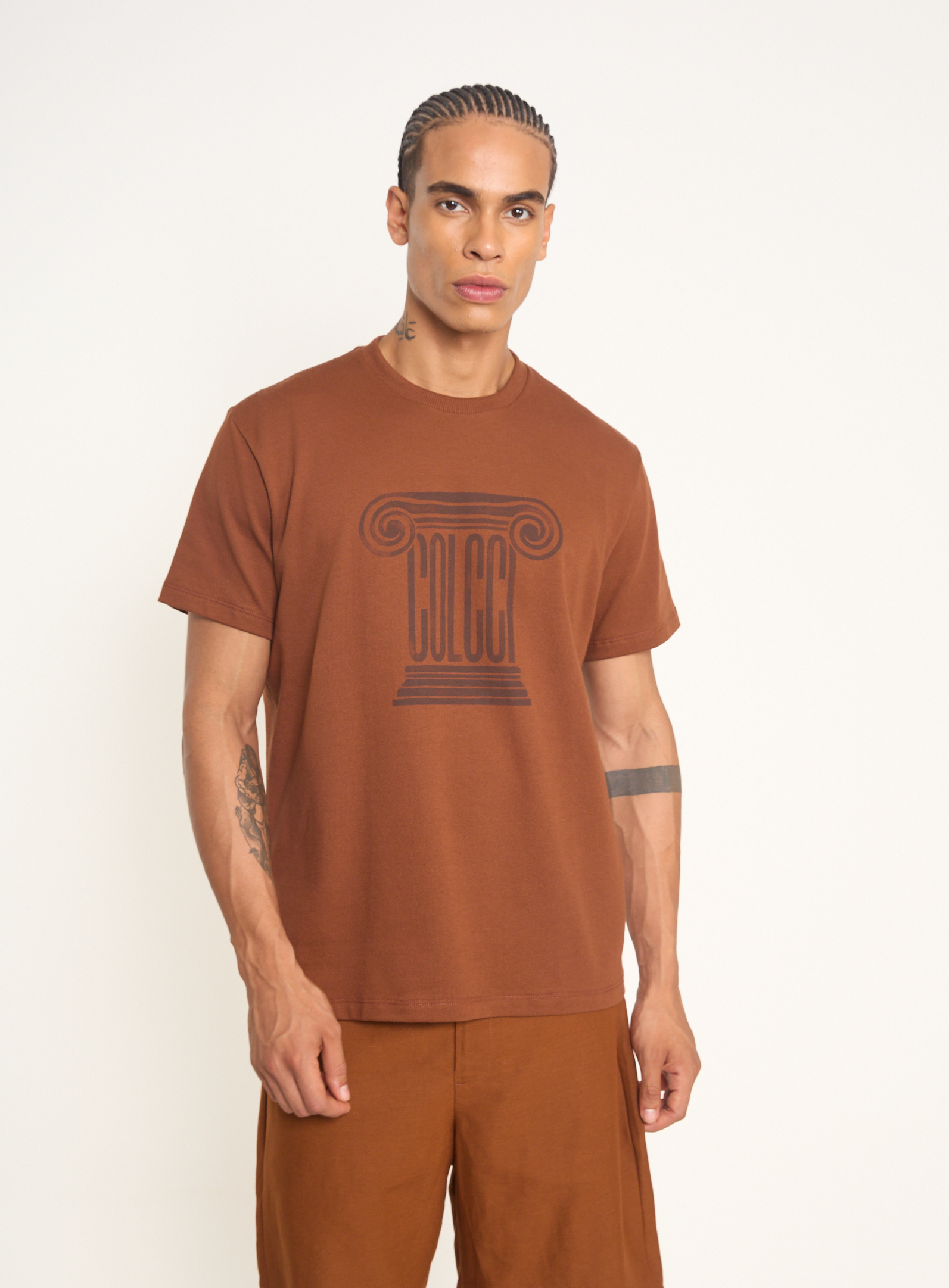 CAMISETA COLCCI GG MARROM CARVALHO