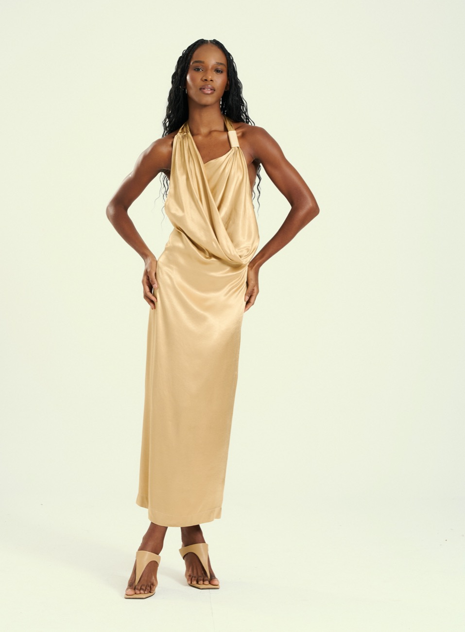 VESTIDO OPEN G BEGE ANDIROBA