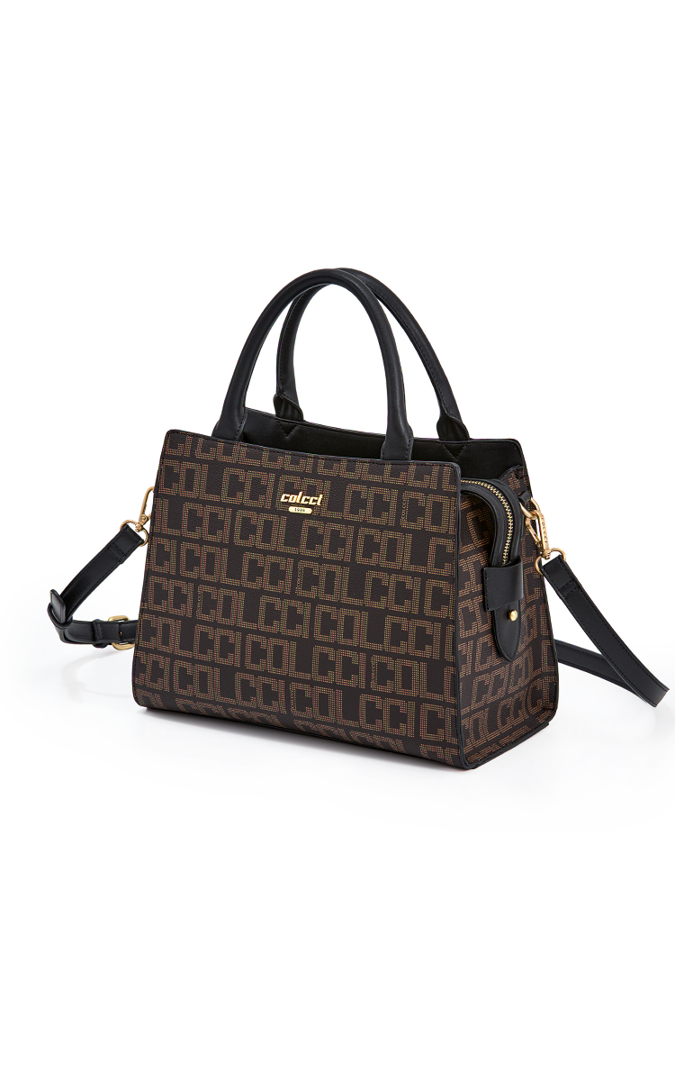 BOLSA COLCCI FEM TOTE MONOGRAMA U CAFE