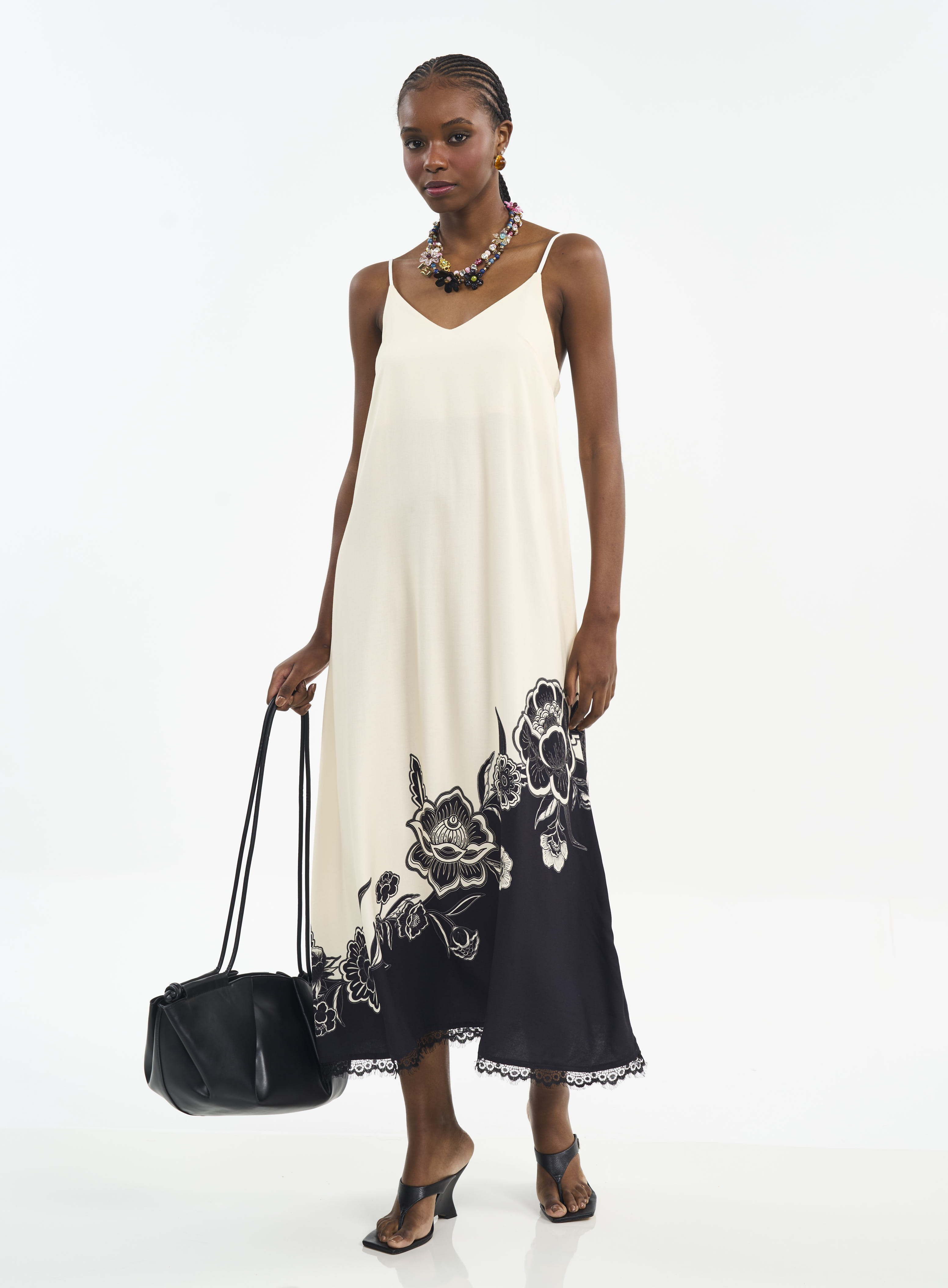 VESTIDO ESTAMPADO P FLORAL BLOCK II
