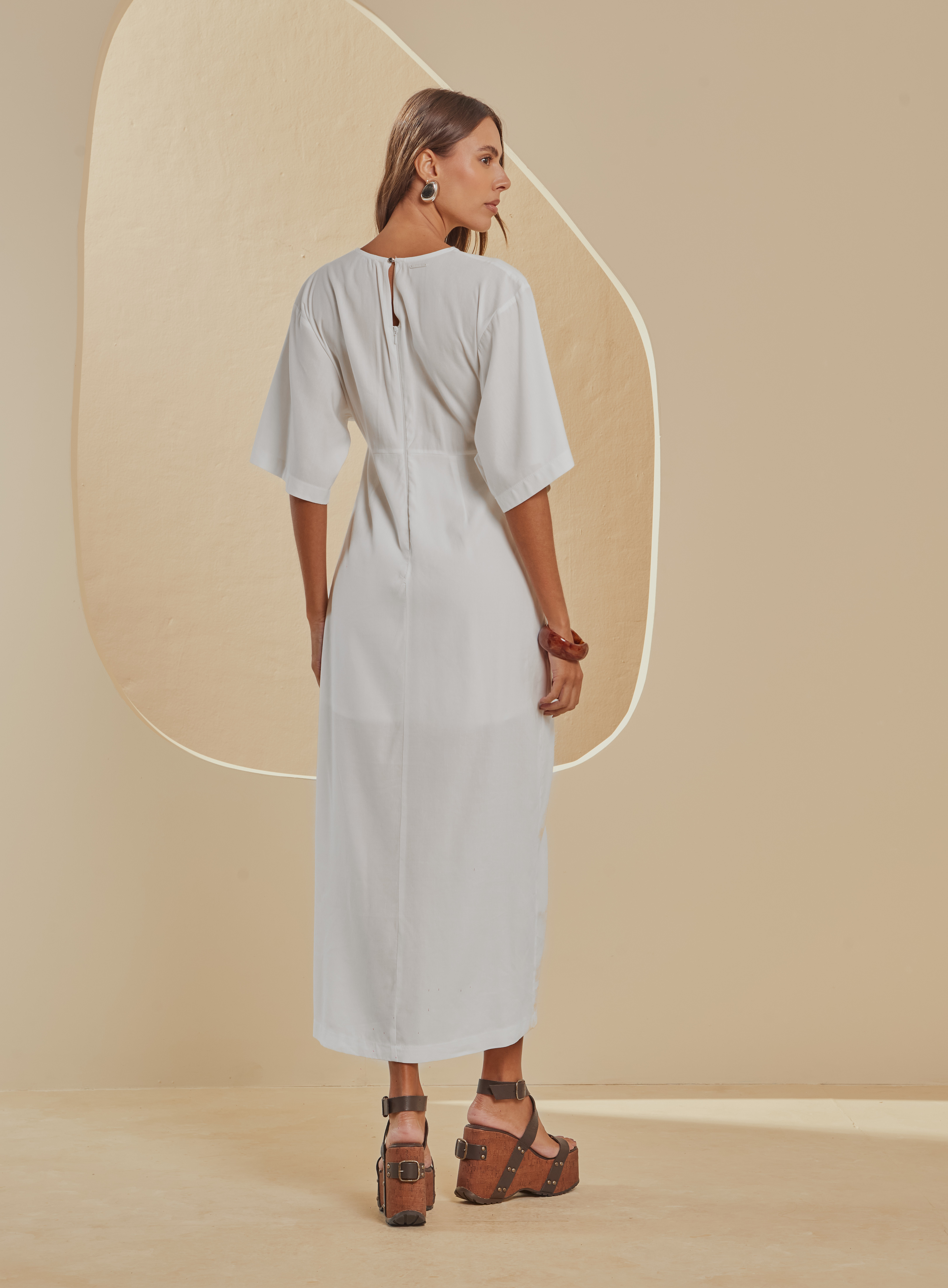 VESTIDO LINHO G OFF SHELL