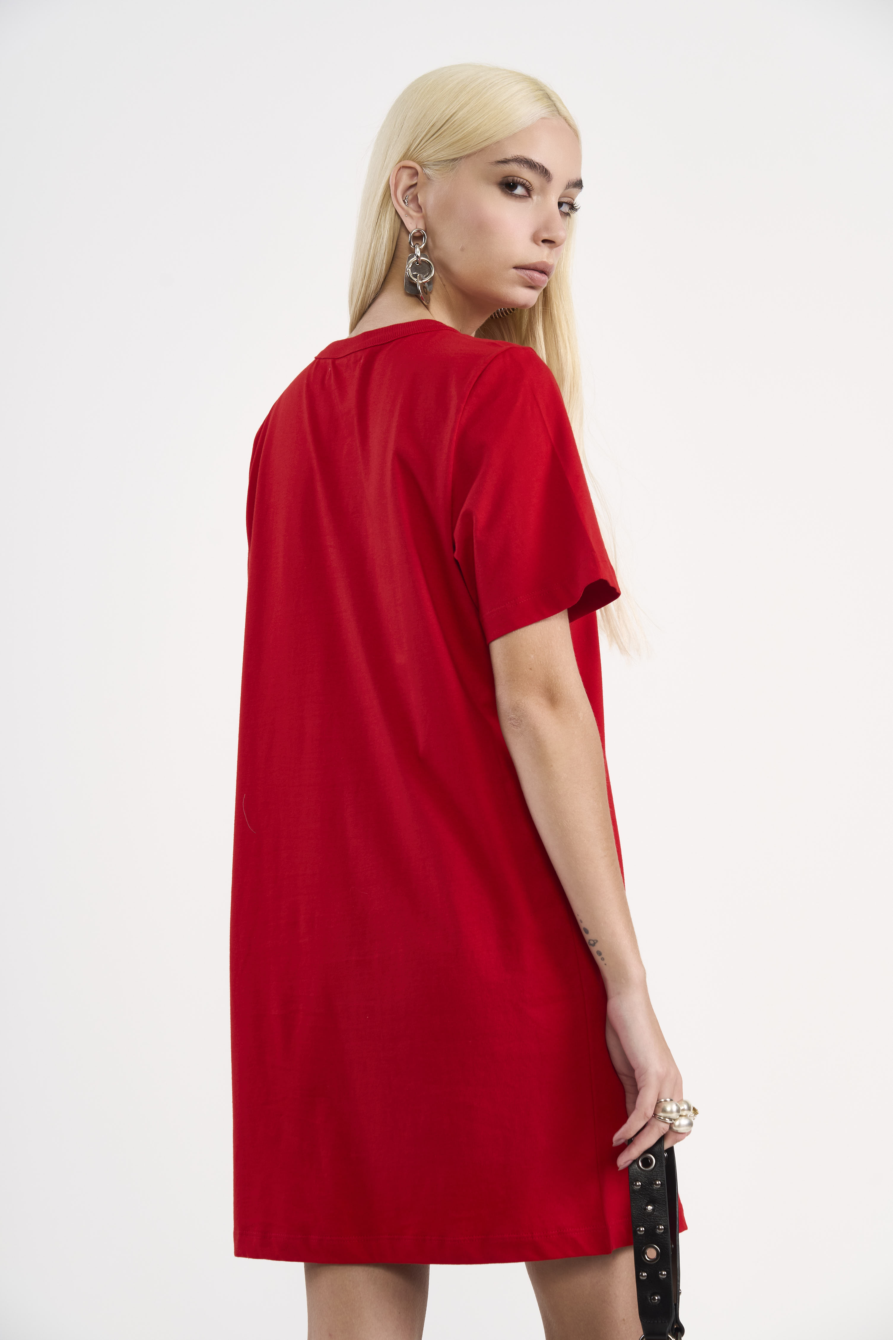 VESTIDO COLCCI JEANS G VERMELHO SPARKLY