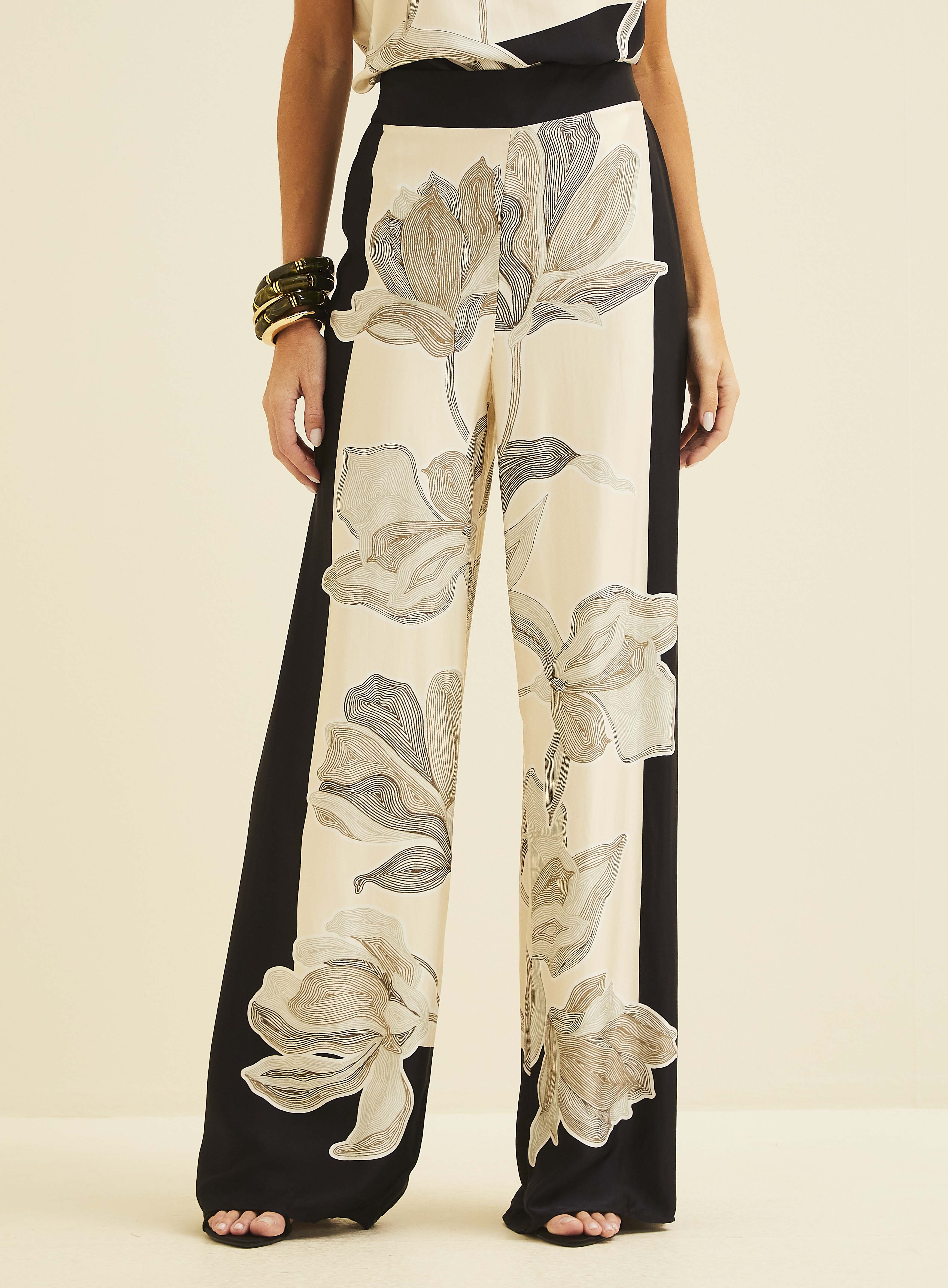CALÇA ESTAMPADA P BOTANICAL LINES
