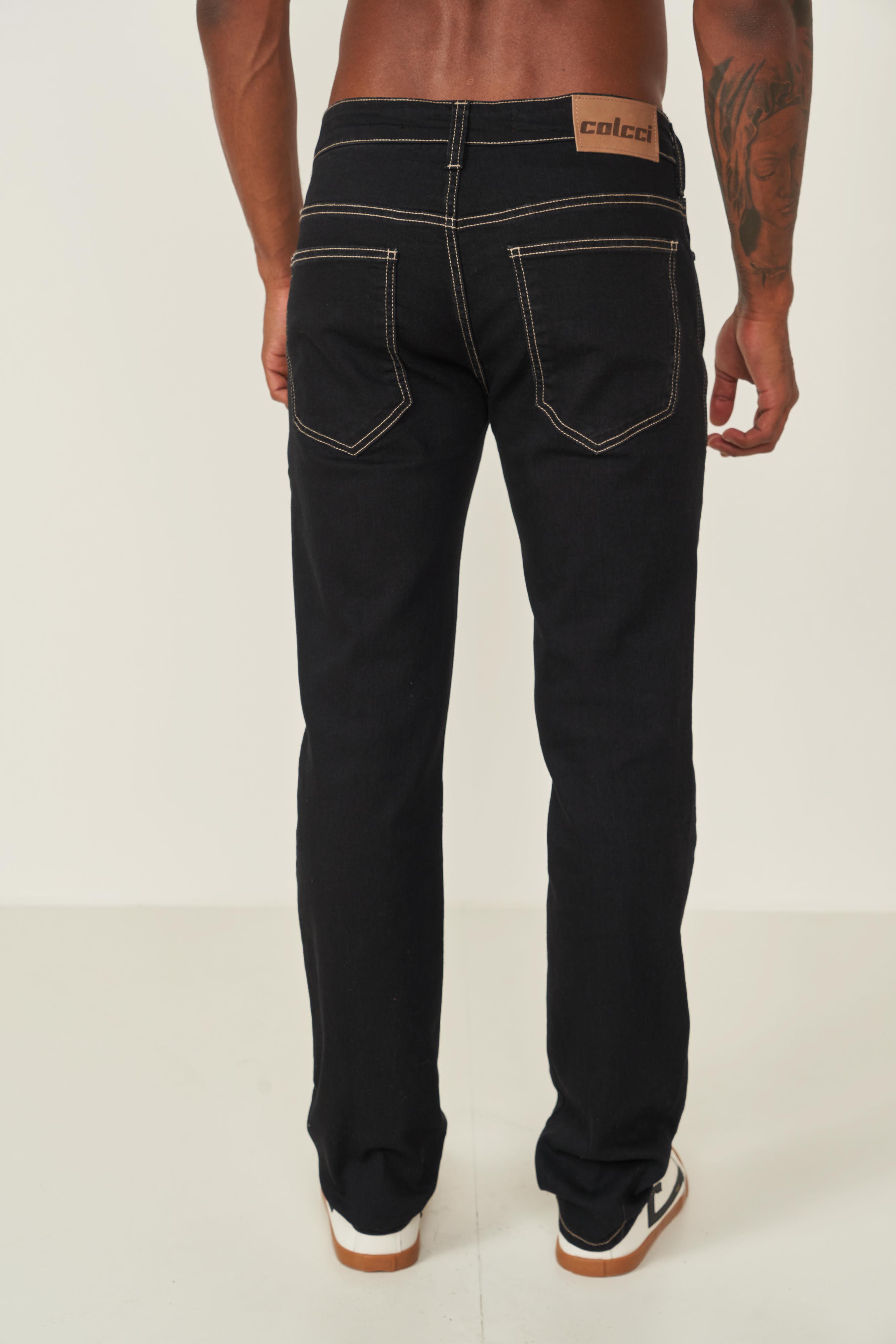 CALÇA JEANS ALEX 46 IND.PRETO