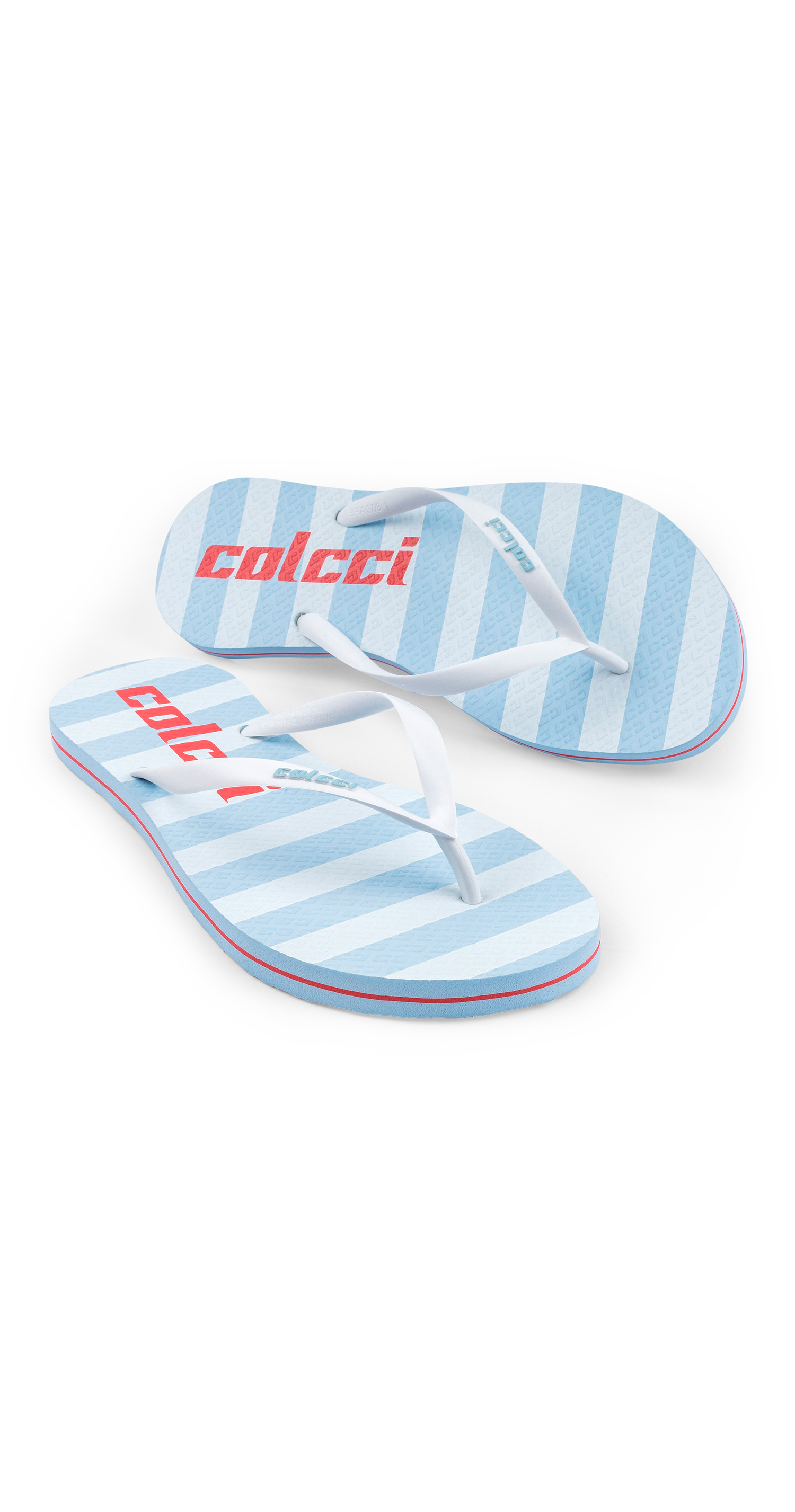 CHINELO LISTRAS COLCCI 33-34 AZUL TRANQUIL BLUE