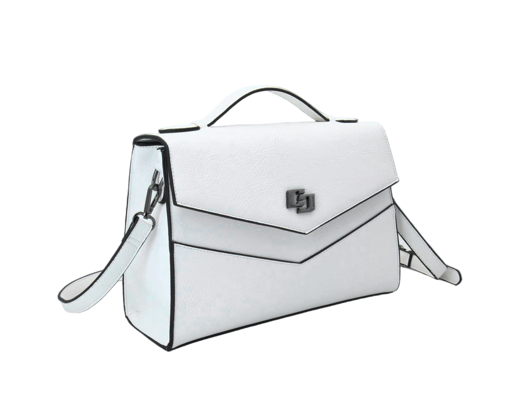 BOLSA COLCCI SATCHEL TEXTURA HERITAGE U PRETO