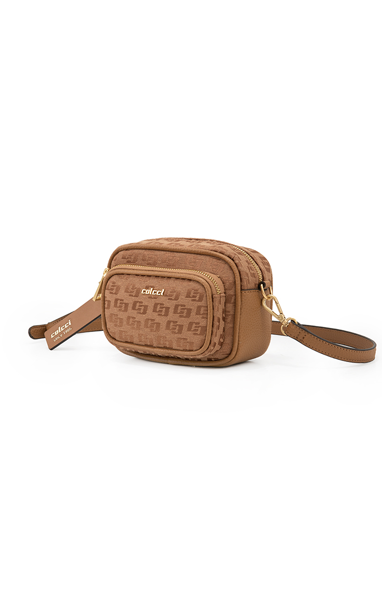 BOLSA COLCCI FEM CAMERA BAG JACQUARD U PRETO