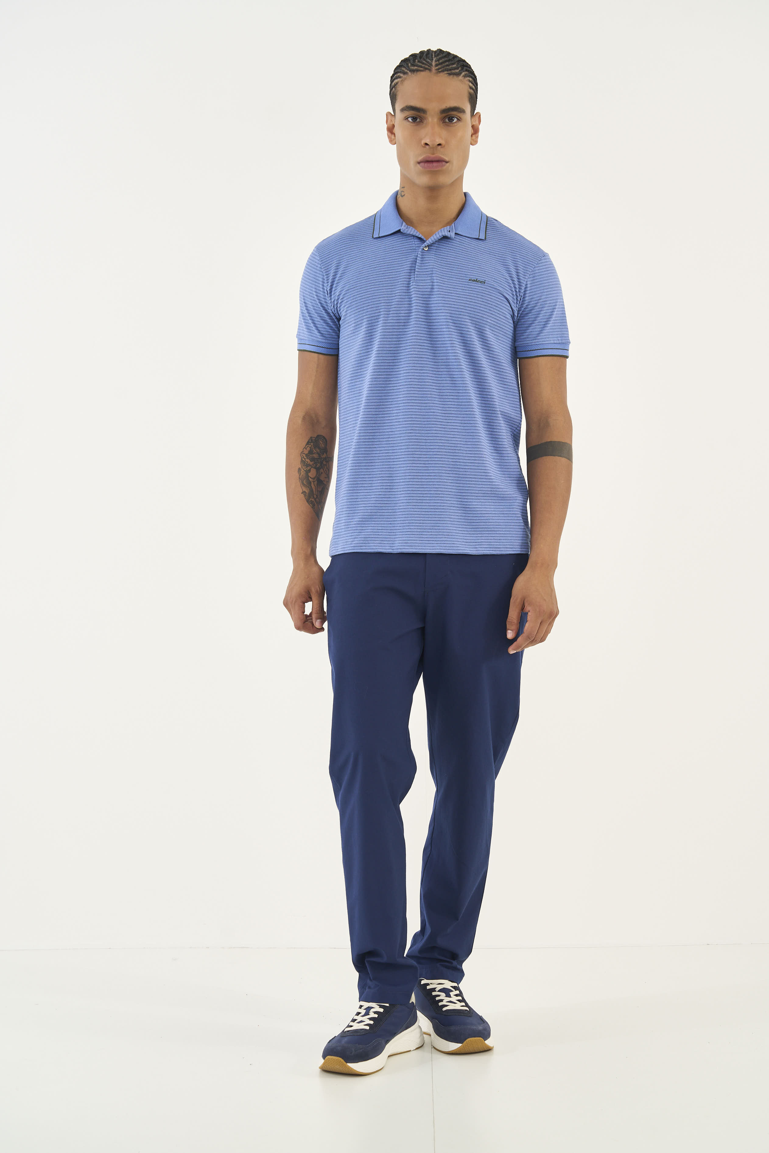 POLO JACQUARD PP AZUL ZARCO