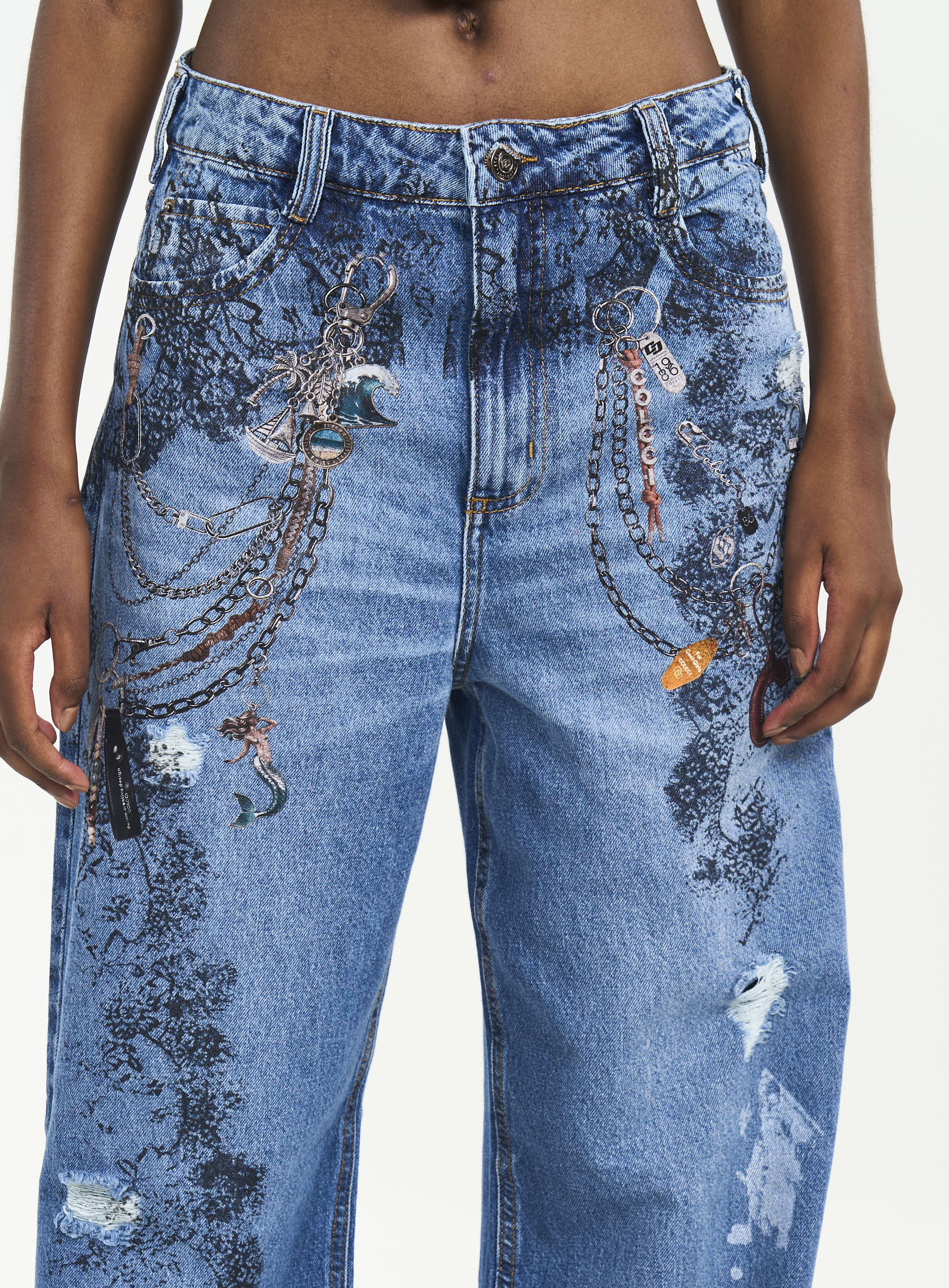 CALÇA JEANS BRUNA LOW 34 INDIGO