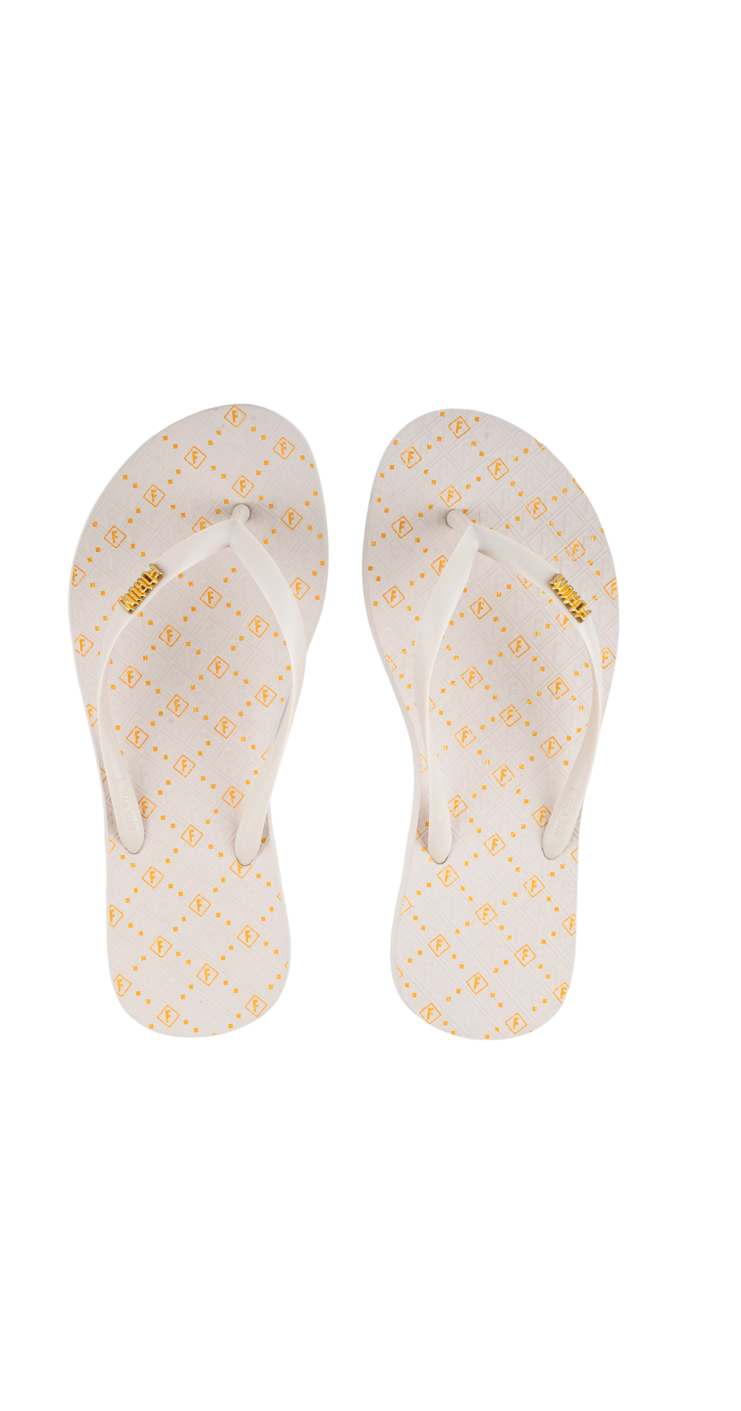 CHINELO FEM FORUM MONOGRAMA 35-36 MARROM BROWN SON