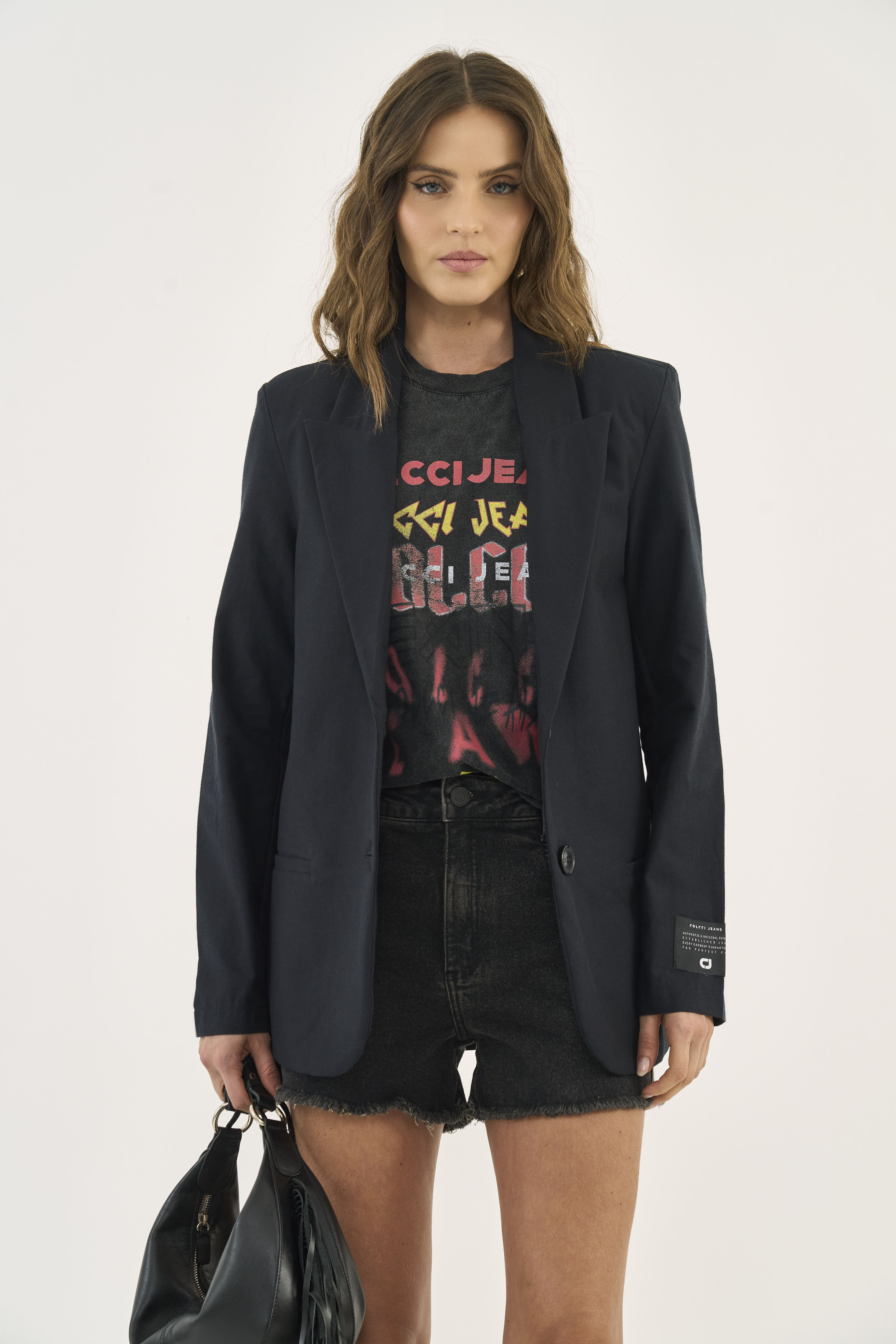 BLAZER COLCCI JEANS M PRETO