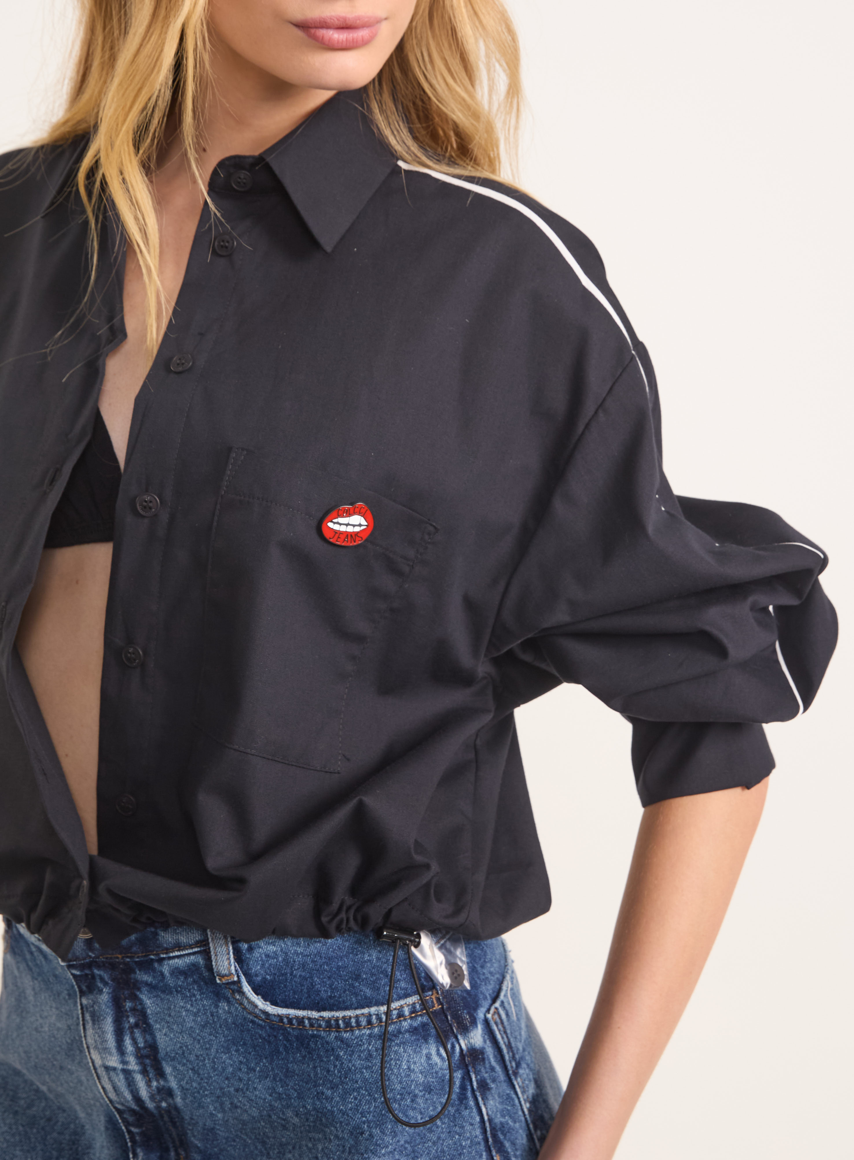 CAMISA COLCCI JEANS G PRETO
