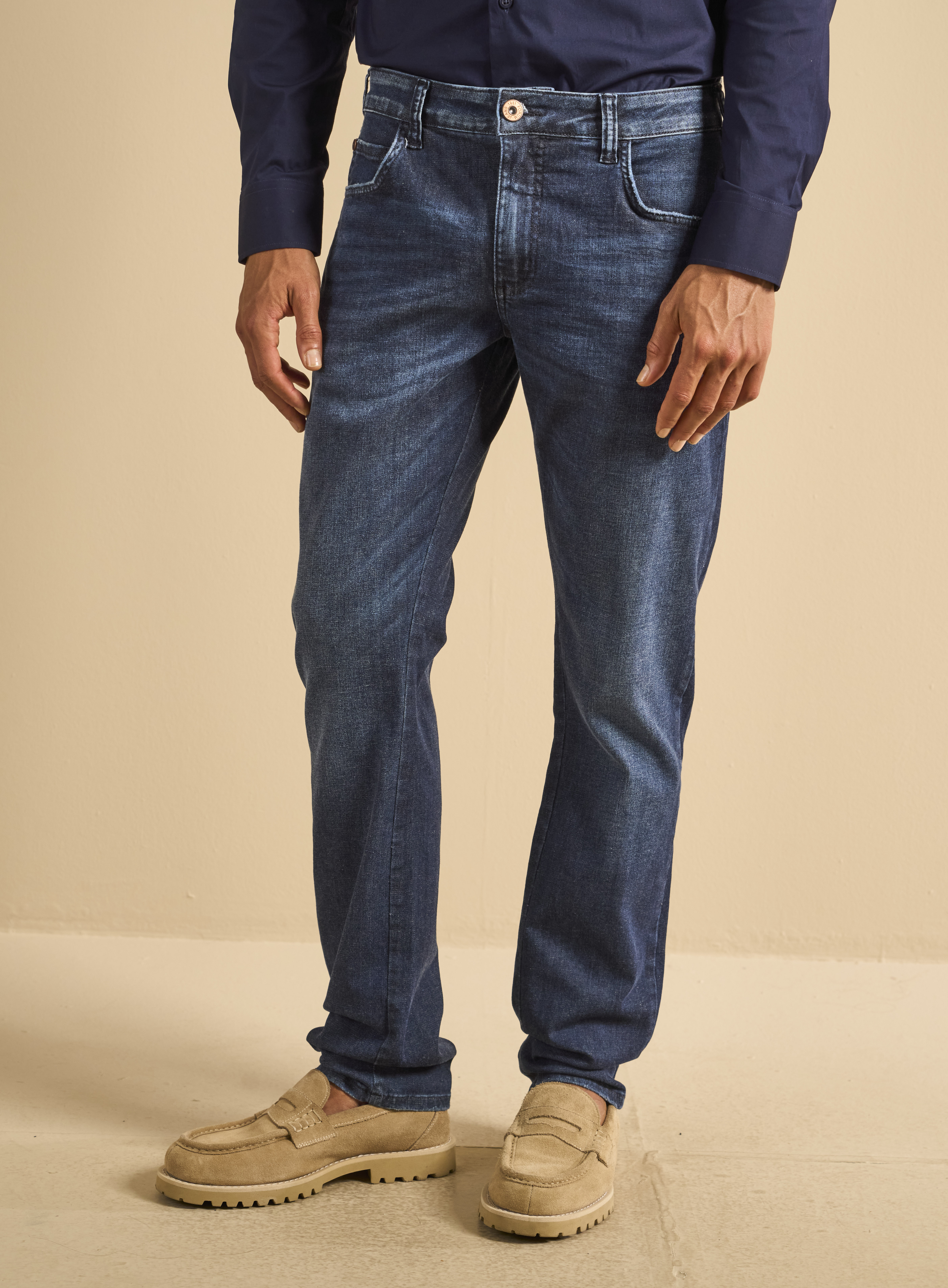 CALÇA JEANS PAUL SLIM 42 INDIGO