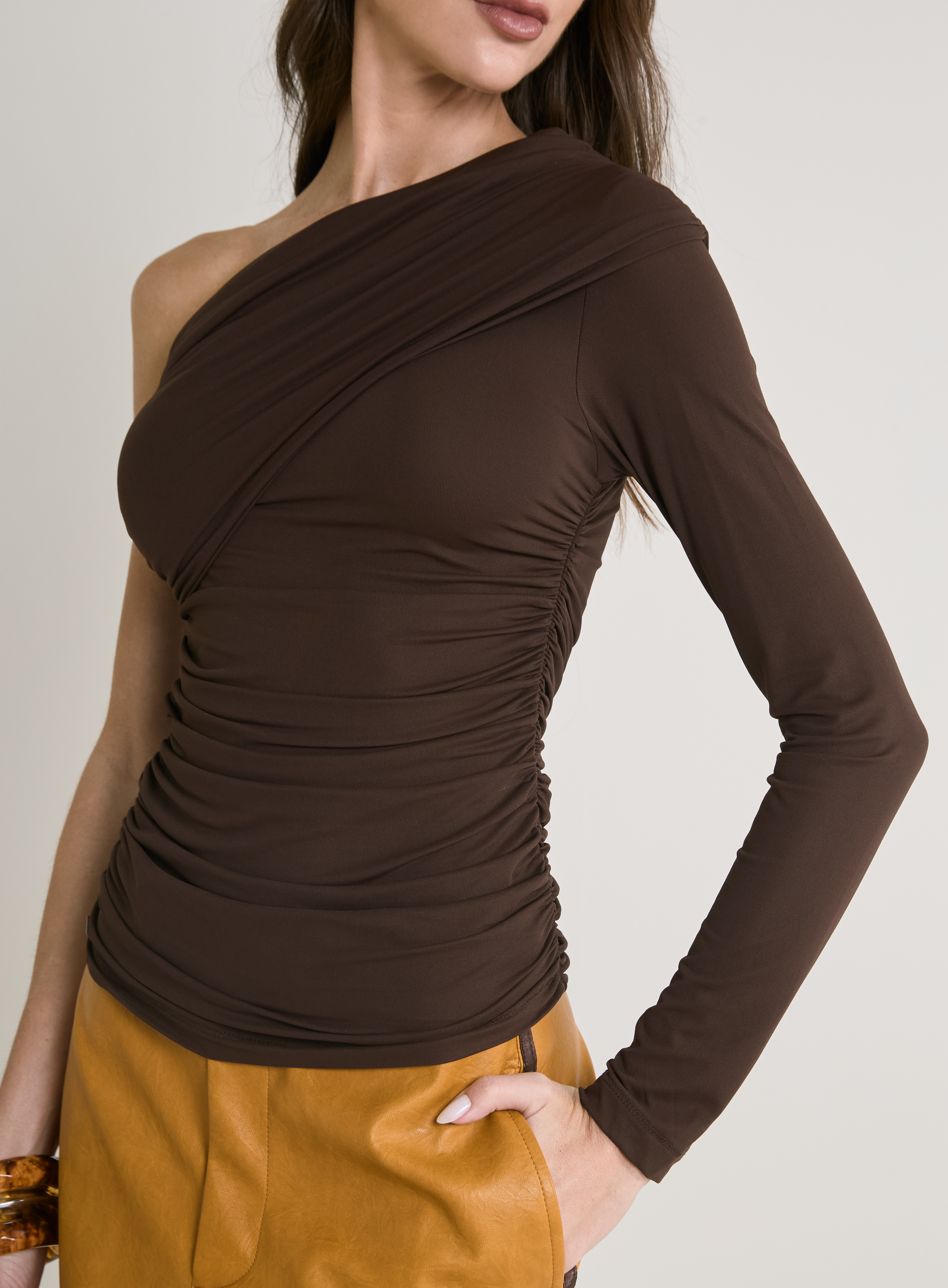 BLUSA FORUM M MARROM NOBUCK