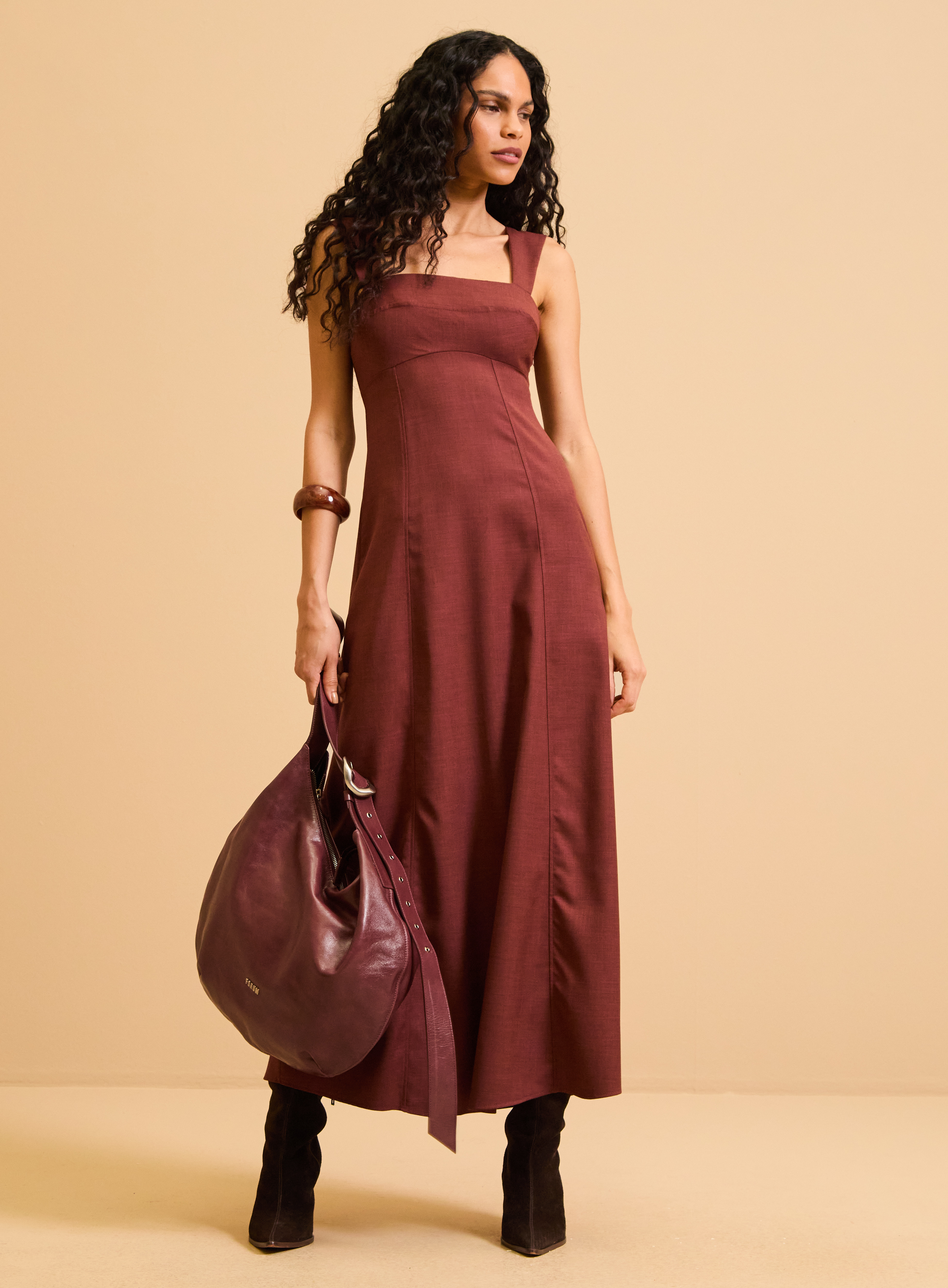 VESTIDO FORUM G VERMELHO/PRETO