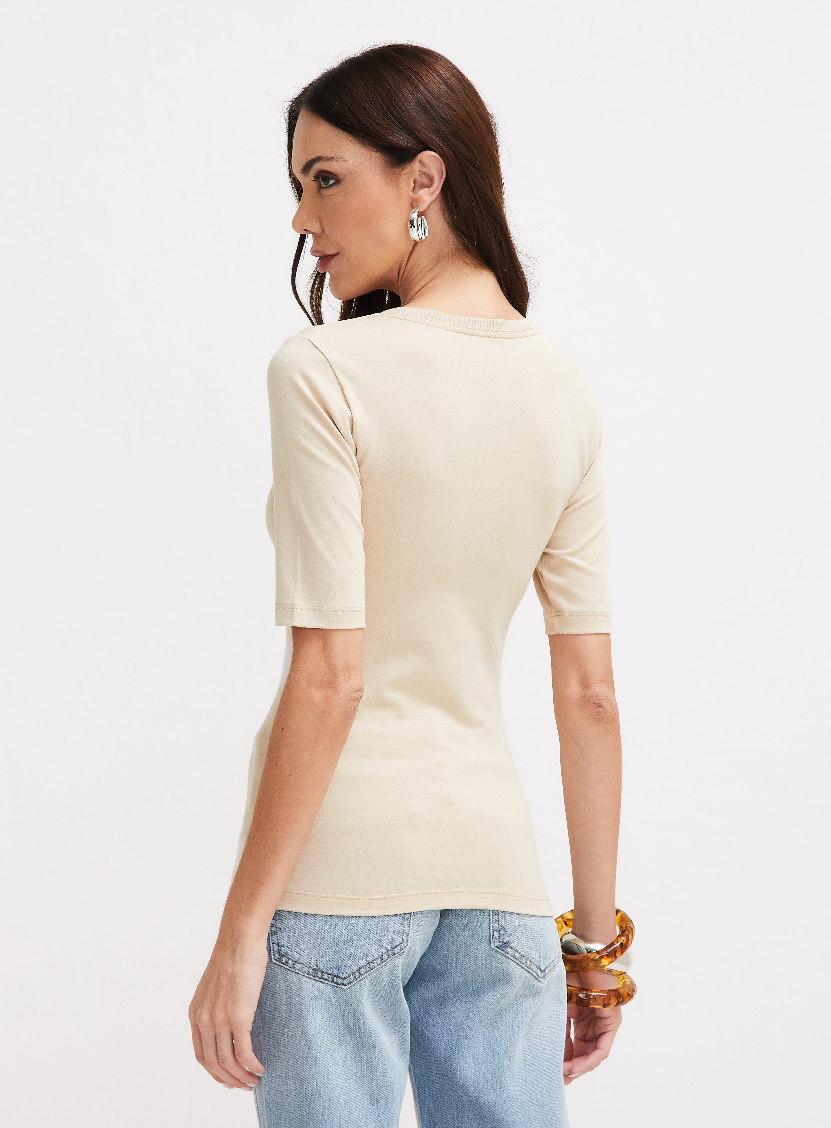 CAMISETA FORUM M BEGE PILAR
