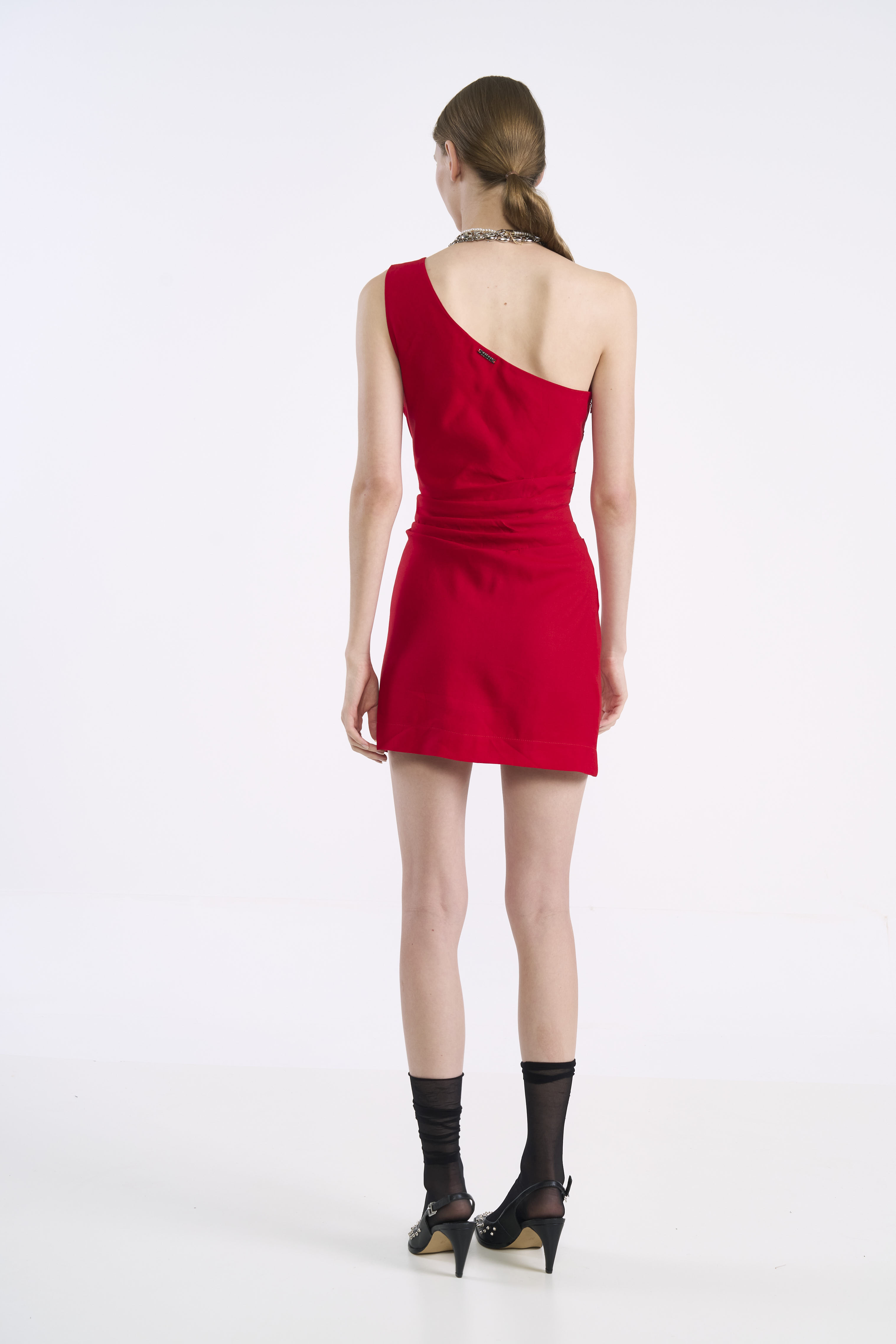 VESTIDO LINHO G VERMELHO SPARKLY