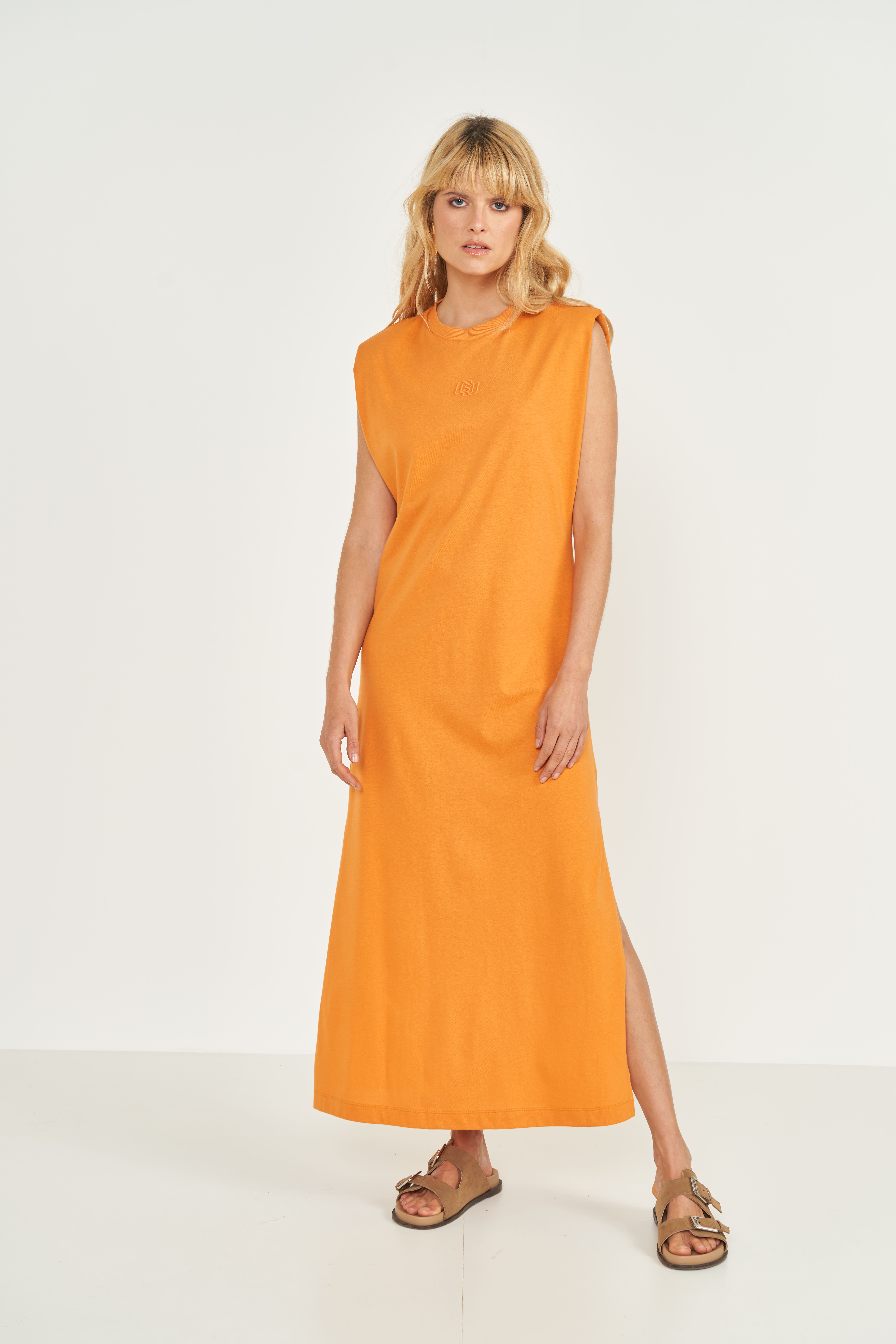 VESTIDO COLCCI P LARANJA ROAD TRIP