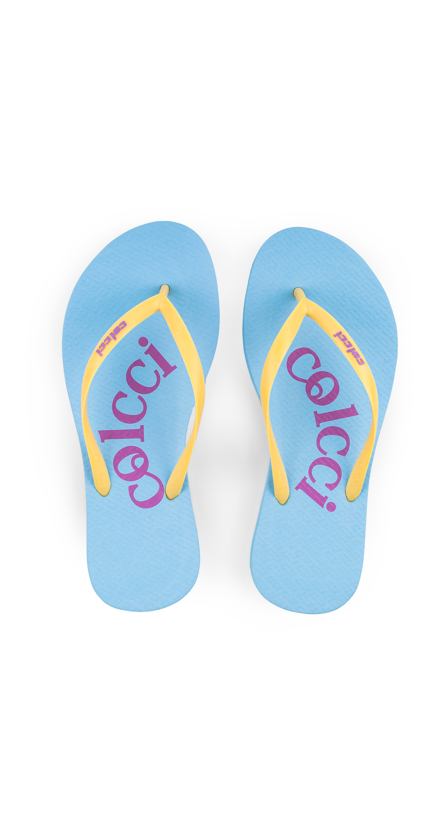 CHINELO COLCCI FEM COLOR SUMMER 33-34 AZUL TRANQUI