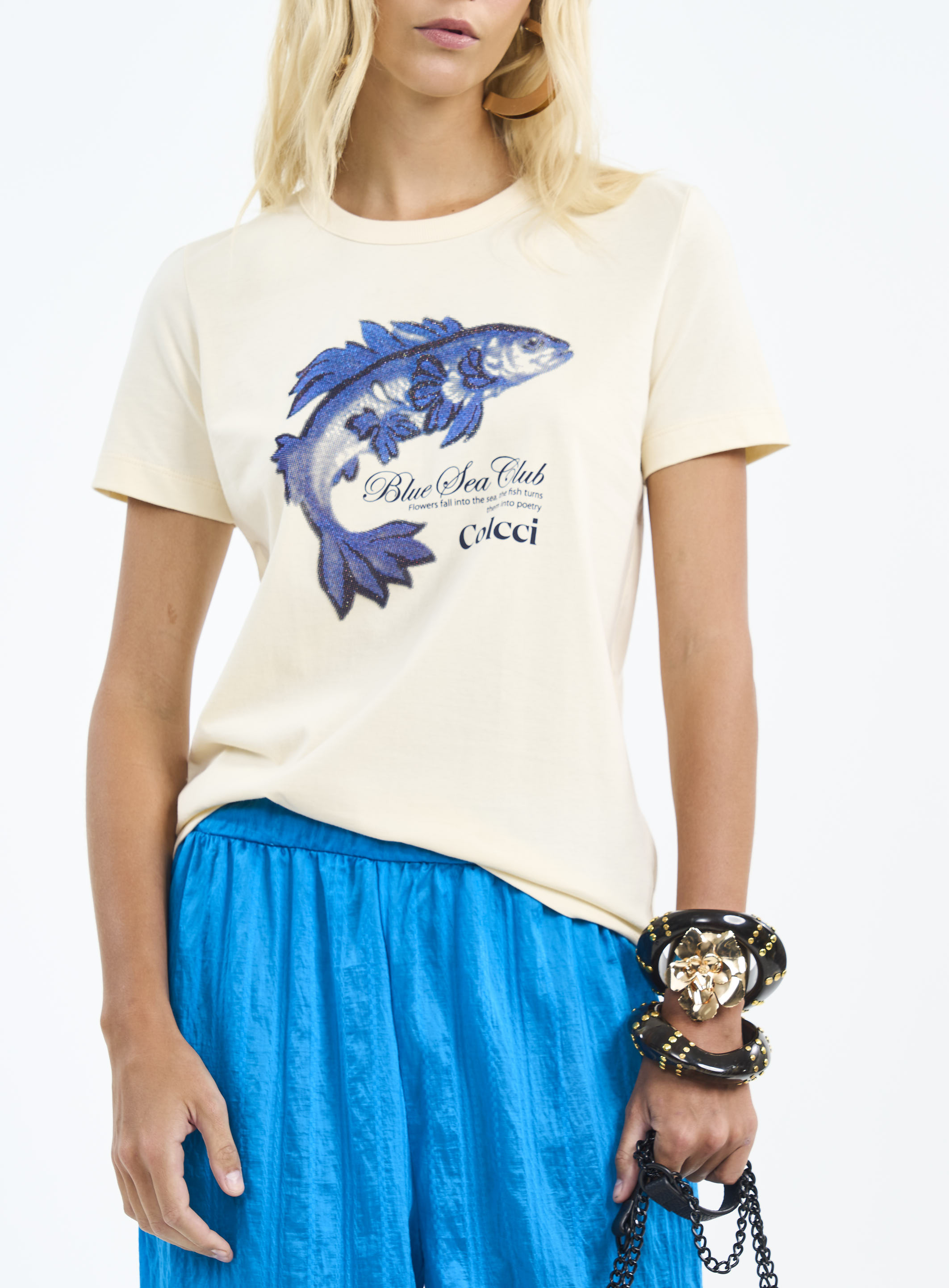 CAMISETA ESTAMPADA M BEGE AFFOGATO