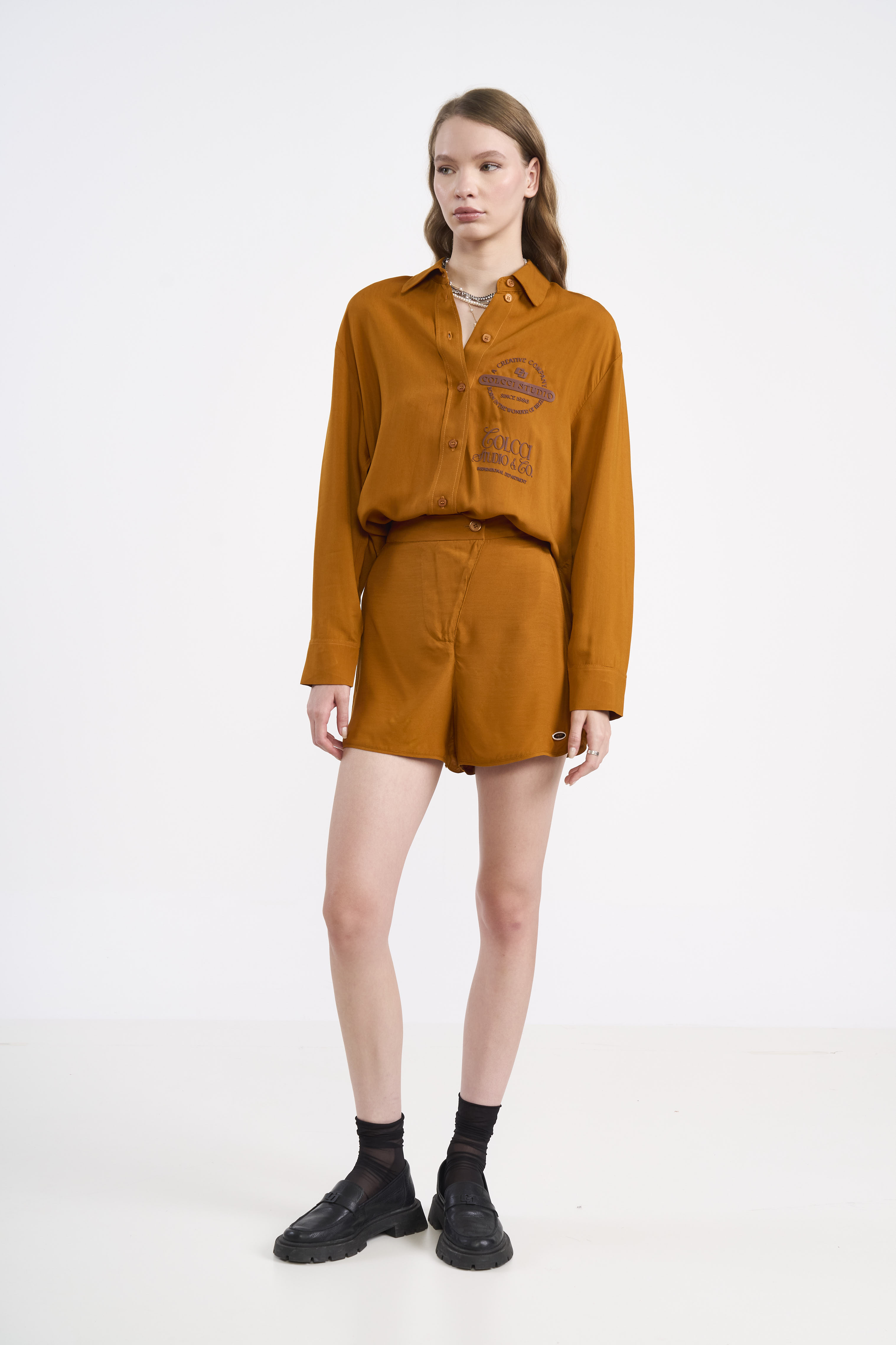 SHORT COLCCI G AMARELO PUMPKIN