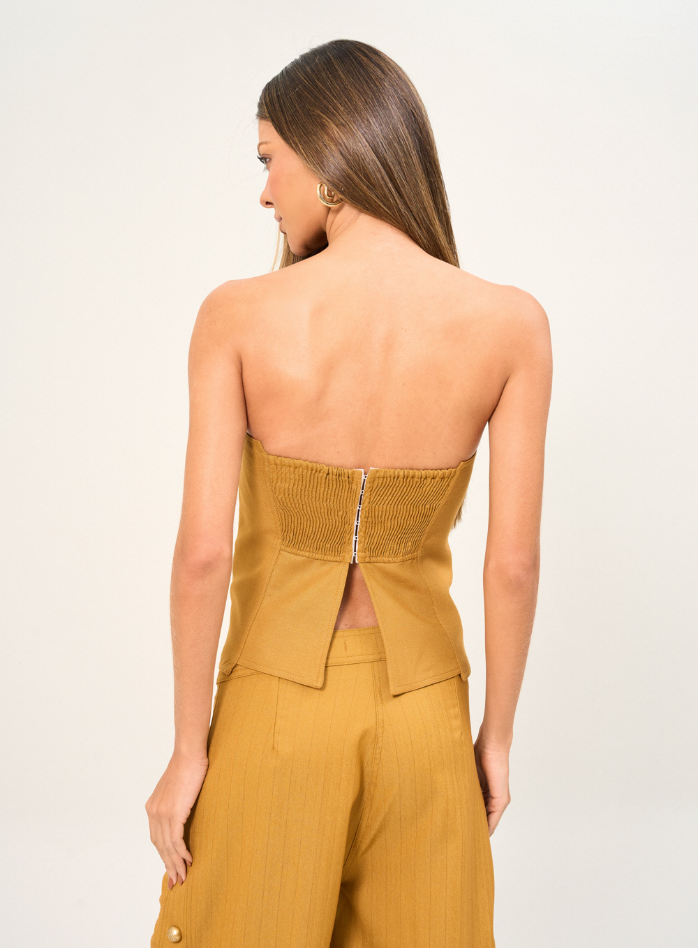 BLUSA LINHO M AMARELO GOLDEN