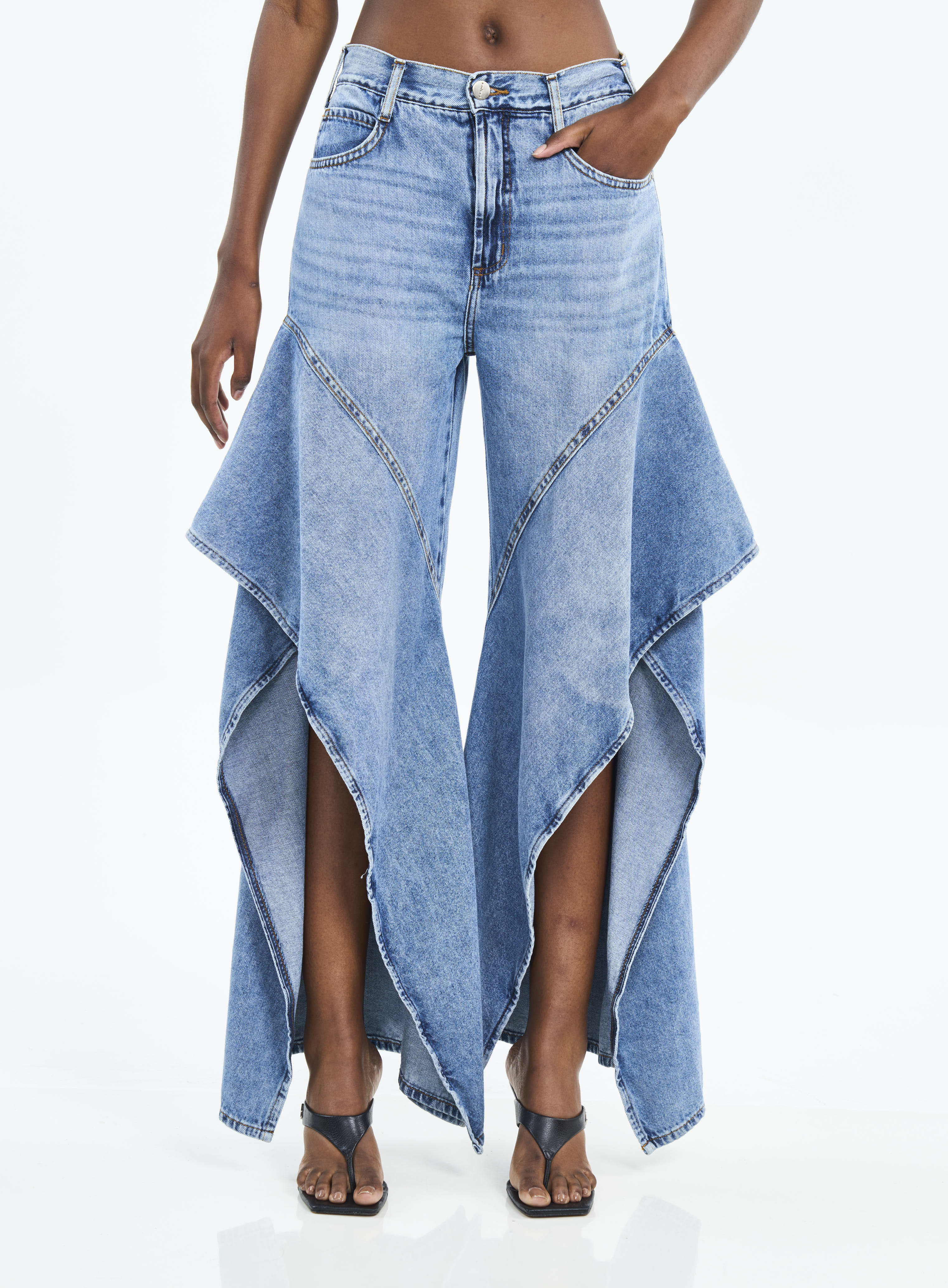 CALÇA JEANS LEONI LOW 36 INDIGO
