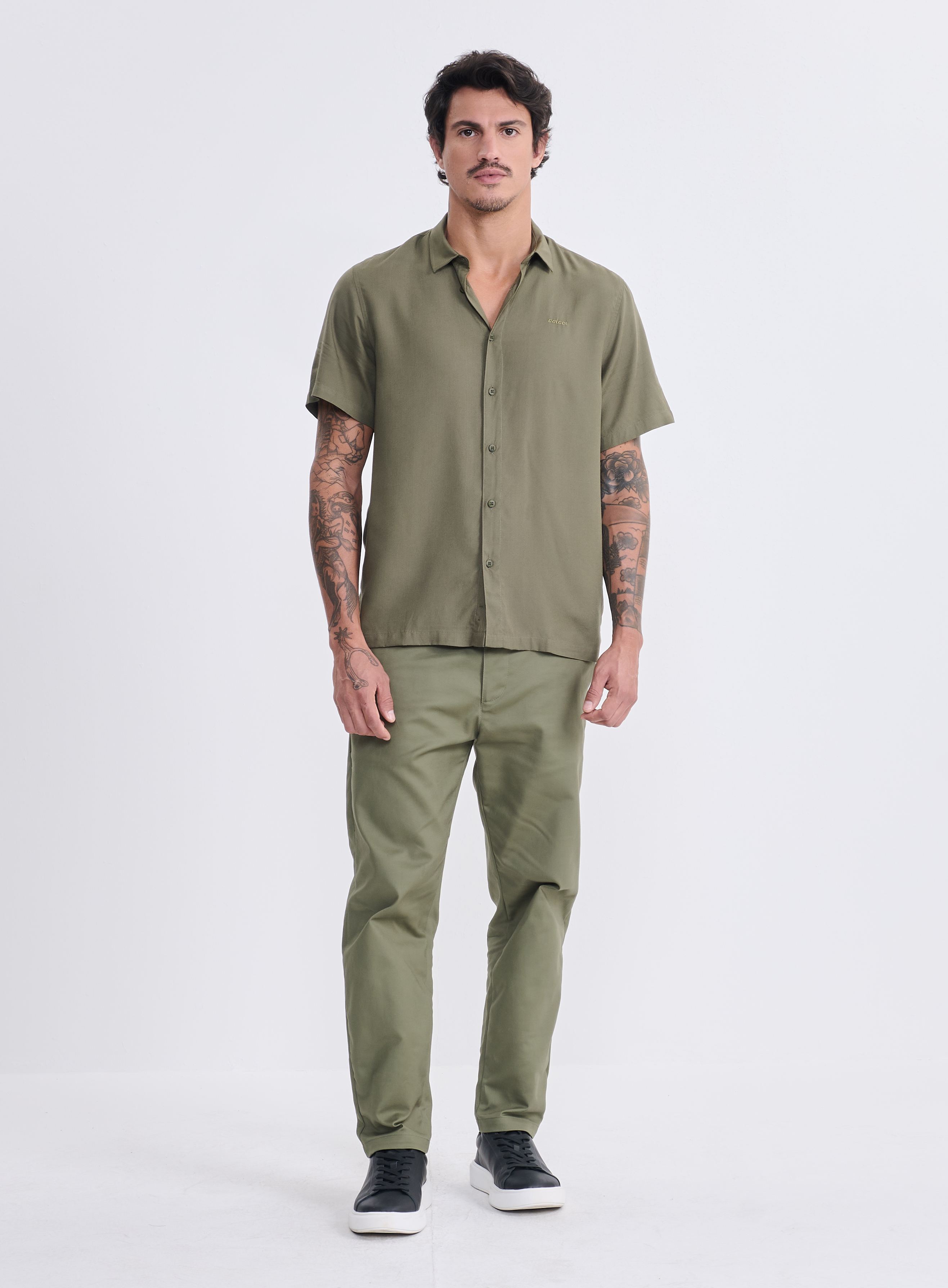 CAMISA RELAX M BEGE WOOL