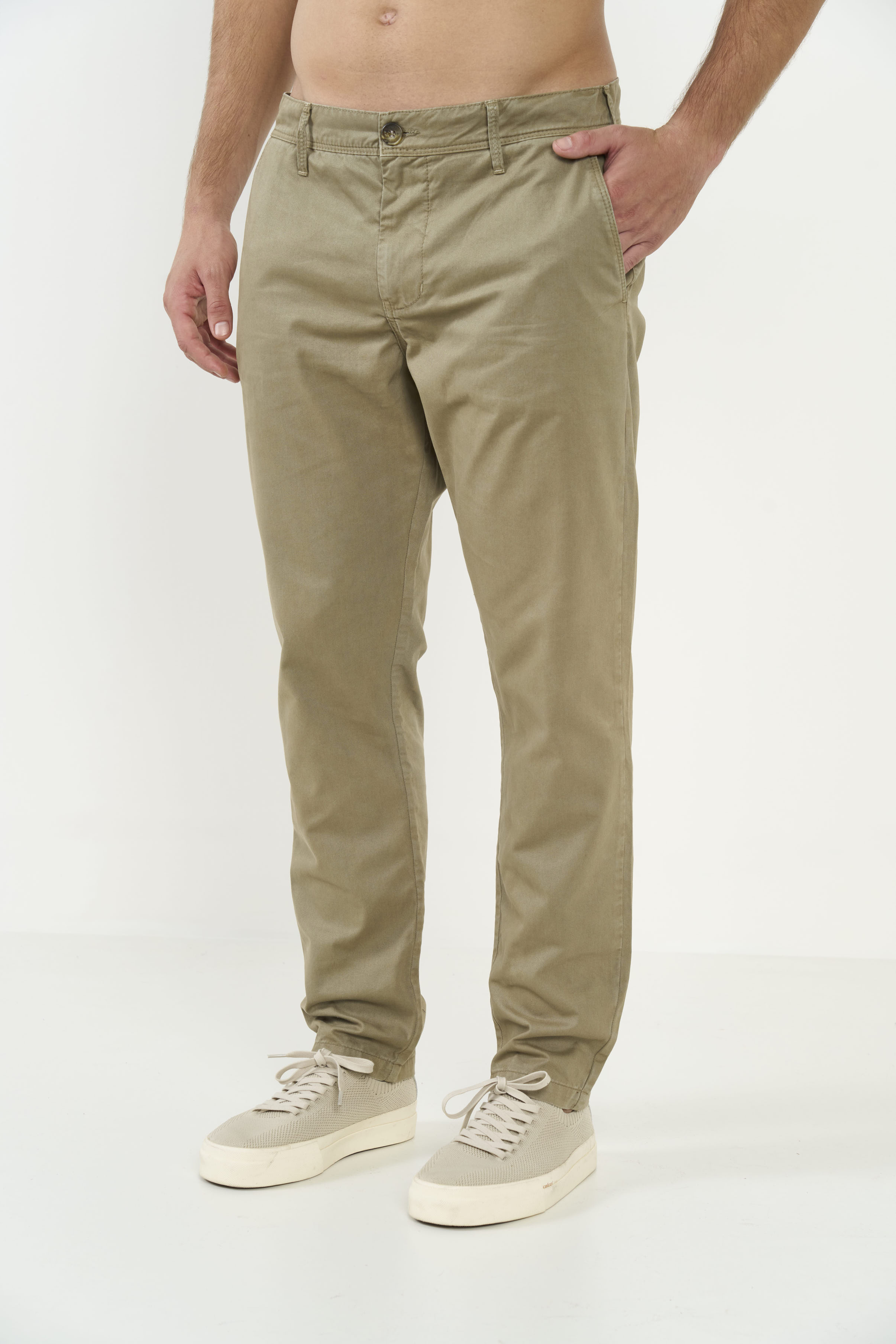 CALÇA SARJA NEW CHINO 38 BEGE MISK